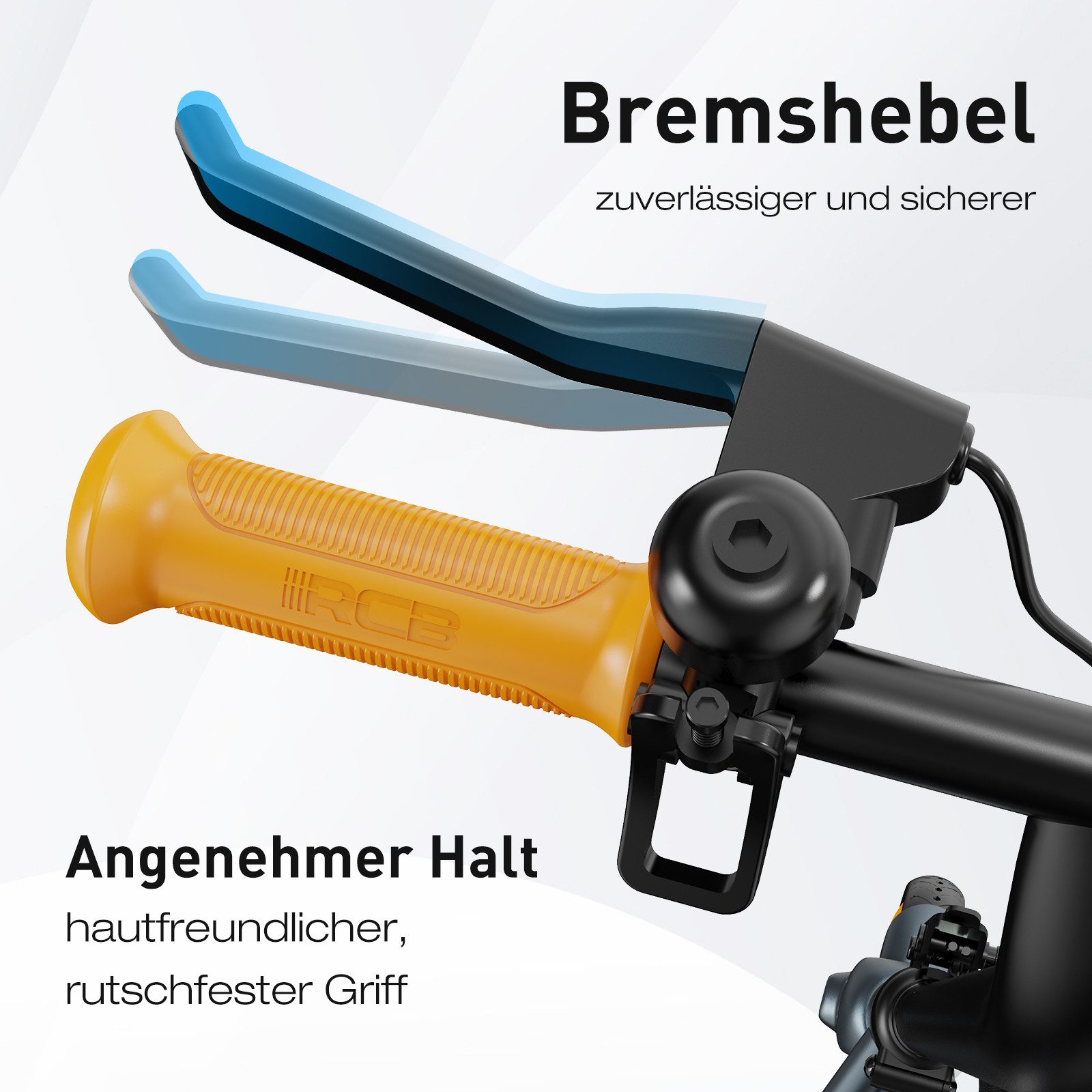 RCB Elektro-Kinderroller R7X,7" faltbarer Elektroroller für Kinder von 8-12, Reichweite 7-15 km, Drei Geschwindigkeitsstufen: 6km/h, 10km/h, 15km/h