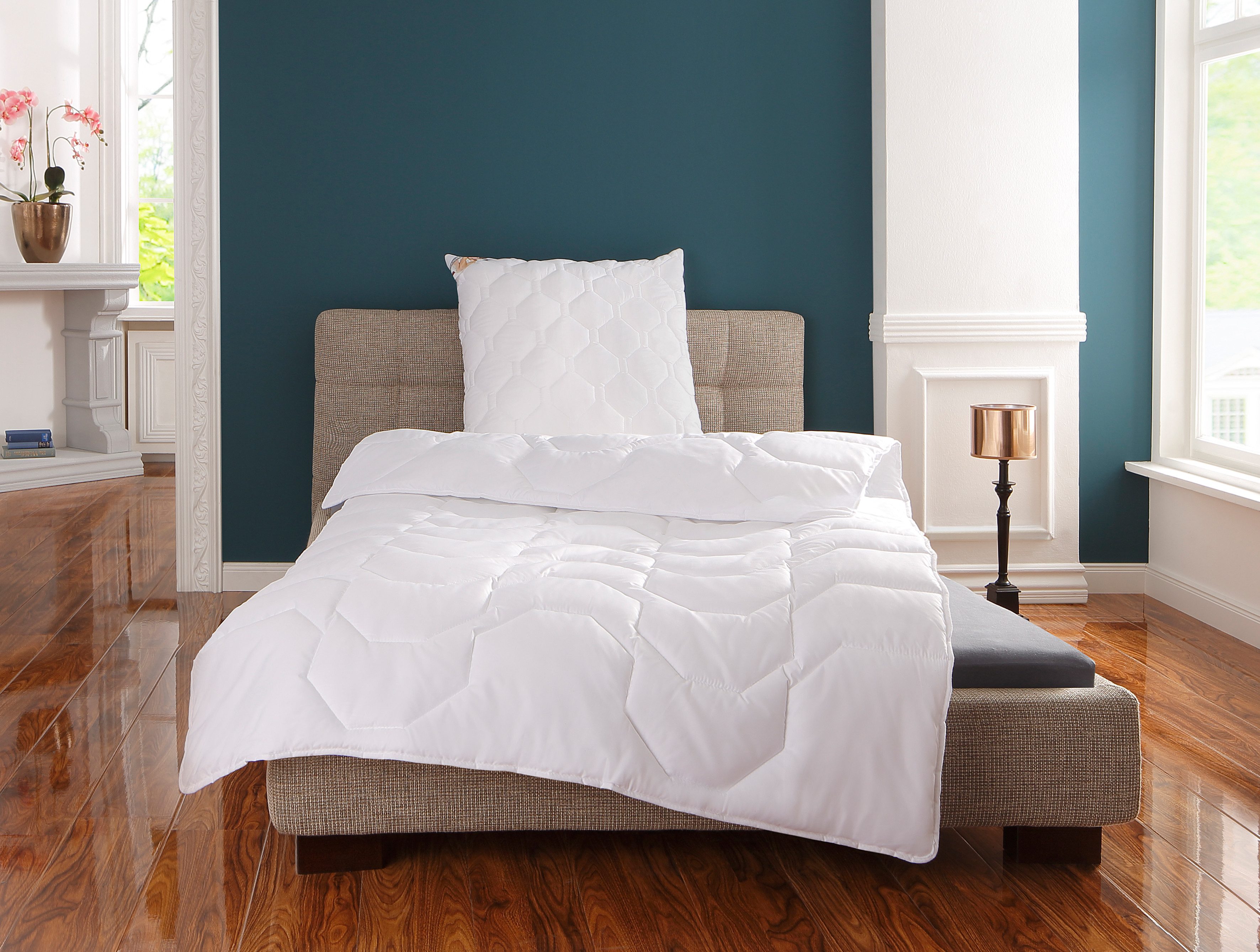 OTTO home Microfaserkissen Rike Kopfkissen 40x80 cm, 80x80 cm, Füllung: Polyester, Bezug: Polyester, Seitenschläfer, Rückenschläfer, Kissen mit sehr guter Atmun – Bild 2 von 5