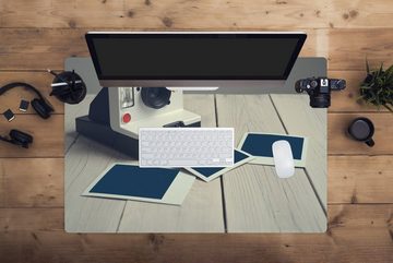 MuchoWow Gaming Mauspad Jahrgang - Polaroid - Kamera (1-St), Büro für Tastatur und Maus, Mousepad Gaming, 90x60 cm, XXL, Großes