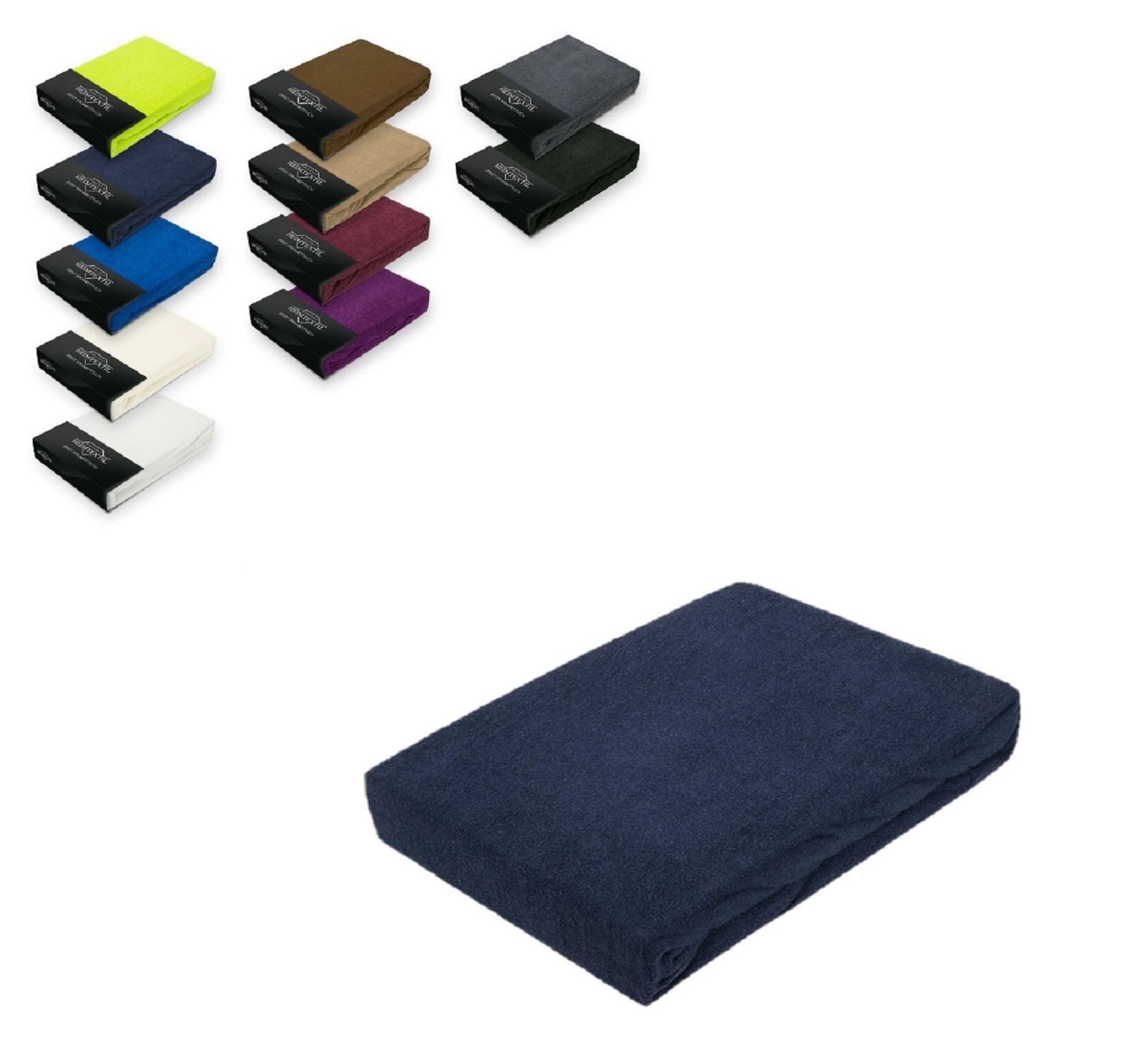 EXKLUSIV HEIMTEXTIL Spannbettlaken Frottee Spannbettlaken mit Rundumgummizu günstig online kaufen