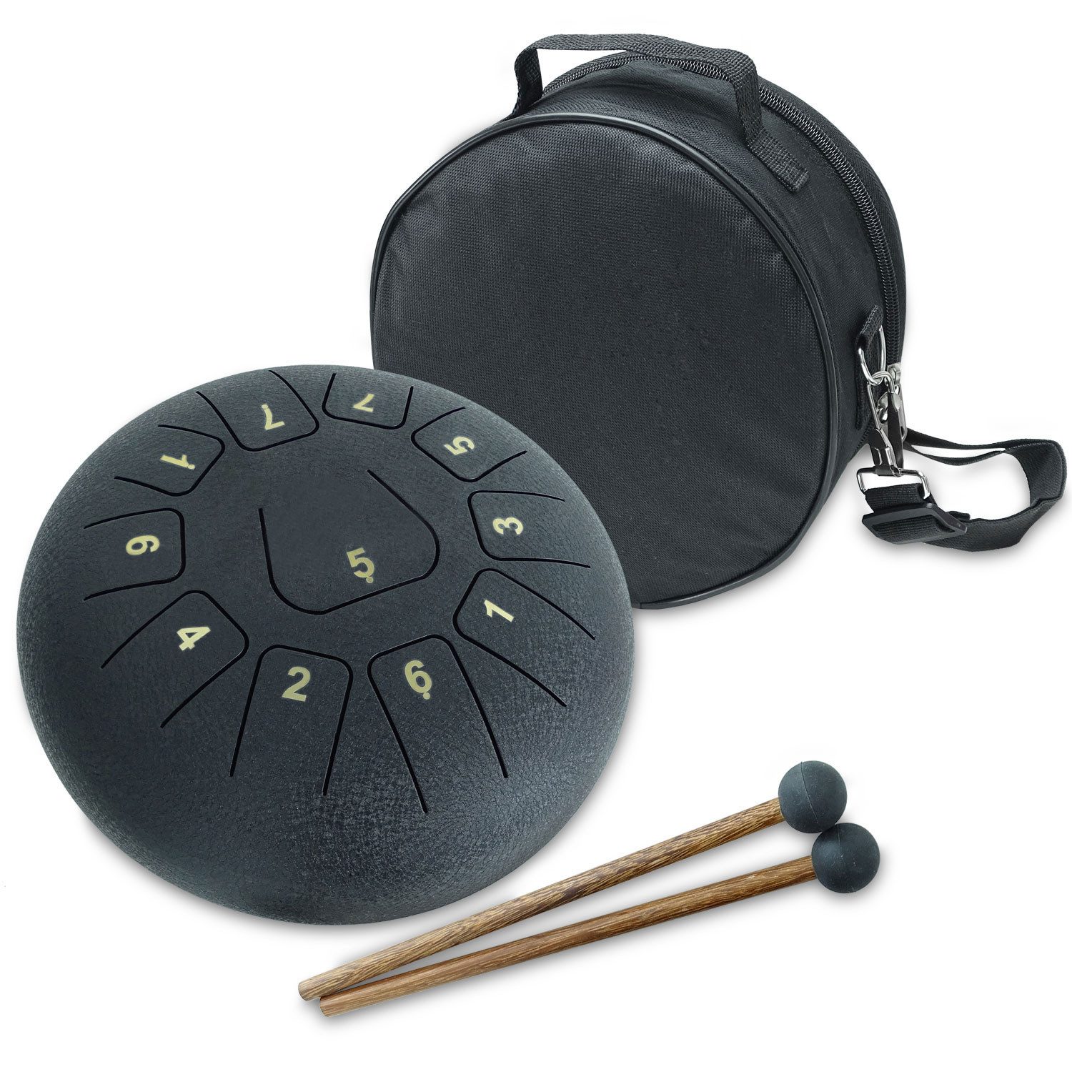 Trommel keepdrum Zungentrommel TD8BK Tongue Drum 11 Töne Schwarz
