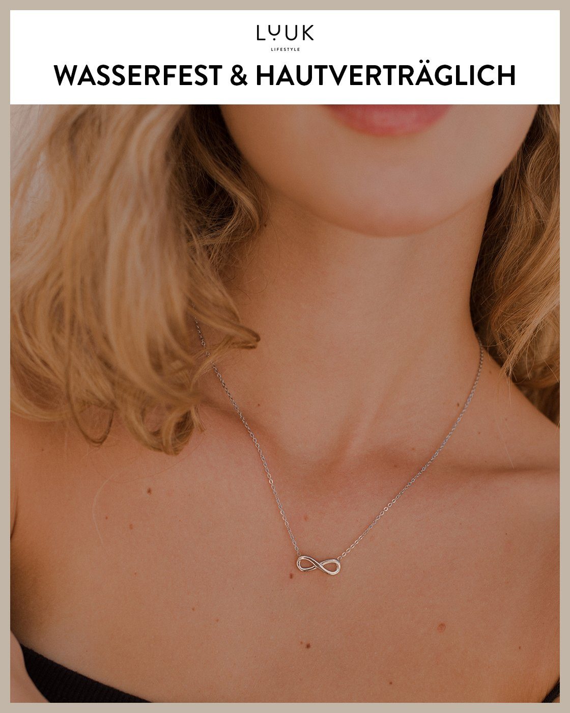 LUUK LIFESTYLE Freundschaftskette Infintiy, Symbol für unendliche Freundschaft & Verbundenheit