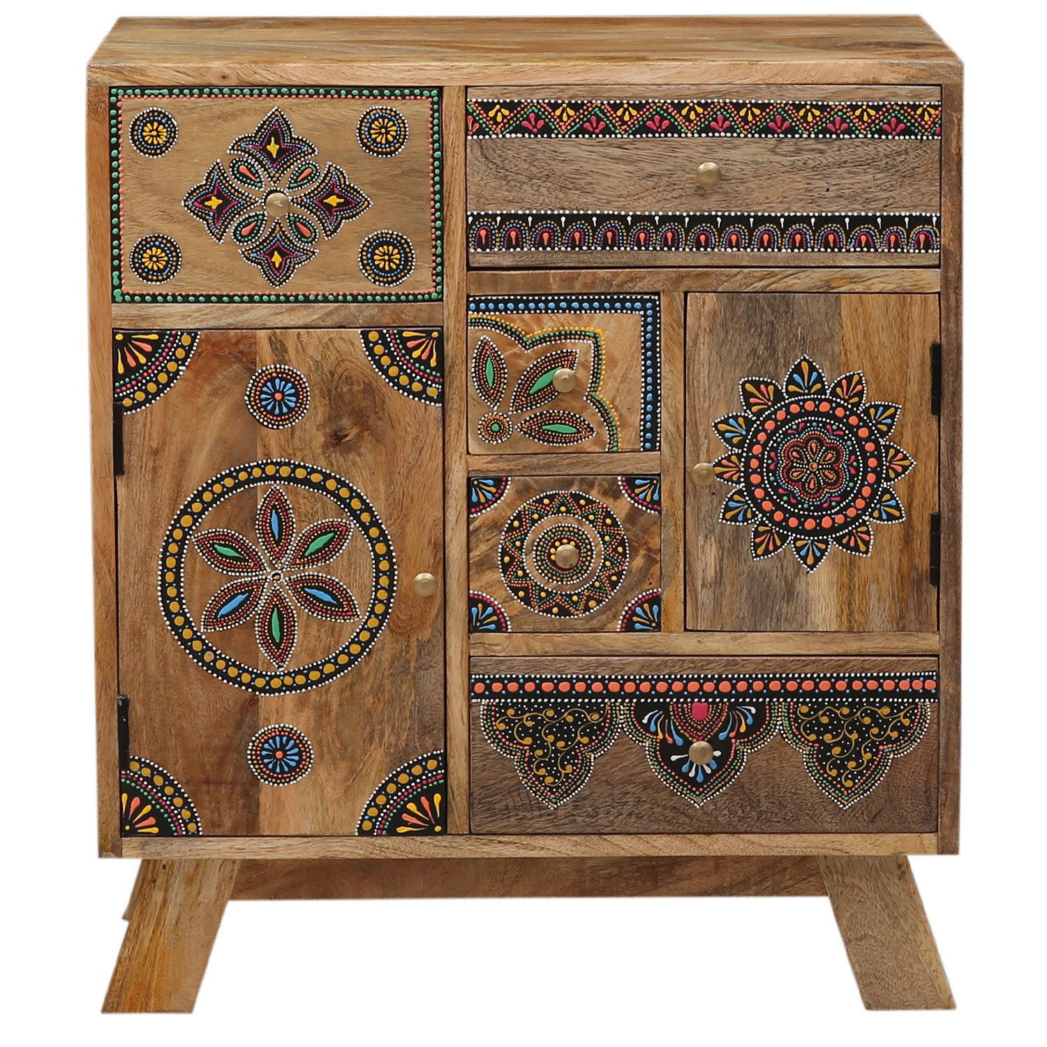 Marrakesch Orient & Mediterran Interior Kommode Orientalische Deko Kommode mit Schublade Schubladenkommode Arite bunt (1 St), Handarbeit