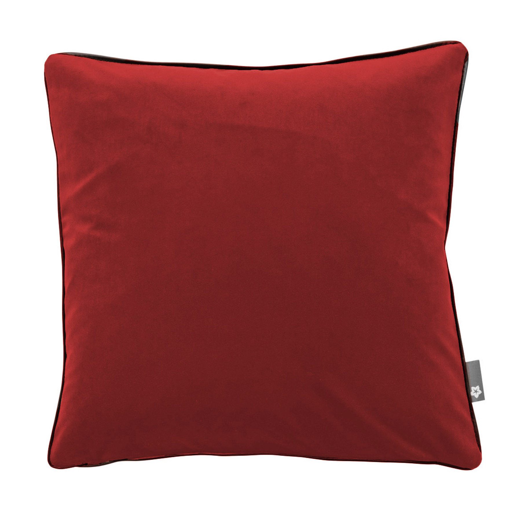 PICHLER Kissenhülle Samtkissen mit Keder uni Kissenhülle 2er Set 51 x 51 cm SALON Rechtec, (2 Stück), Kissenbezug für Dekokissen Zierkissen Kissenhülle