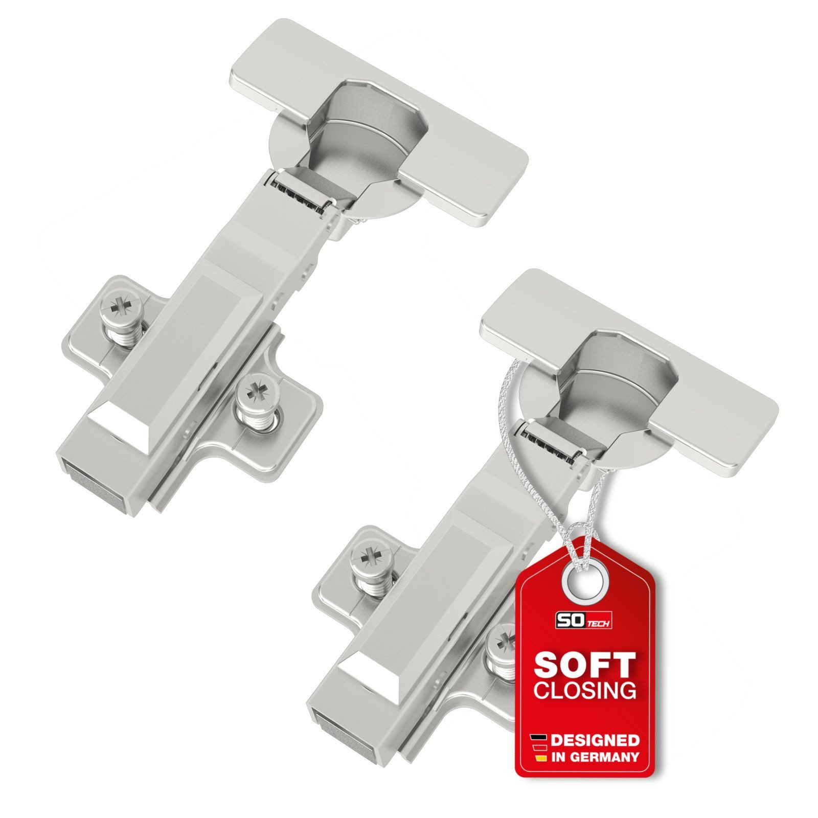 Türbeschlag SMOOTH Topfband T52 Scharnier Eckanschlag Komplettset
