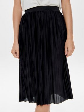 JACQUELINE de YONG Sommerrock Plissee Rock Jersey Midi Skirt Langer Faltenrock Strech Bund (1-tlg) 2784 in Schwarz