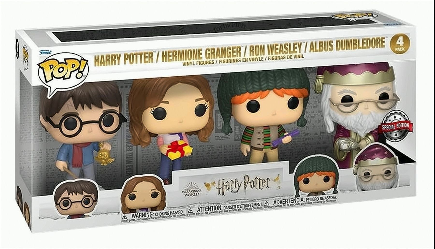 Funko Spielfigur POP - Movie - Harry Potter Holiday 4er-Pack