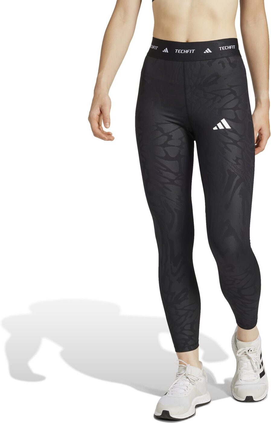 adidas Sportswear Sporthose Fit Sporthose lang Damen TF PRINT 7/8 L BLACK günstig online kaufen