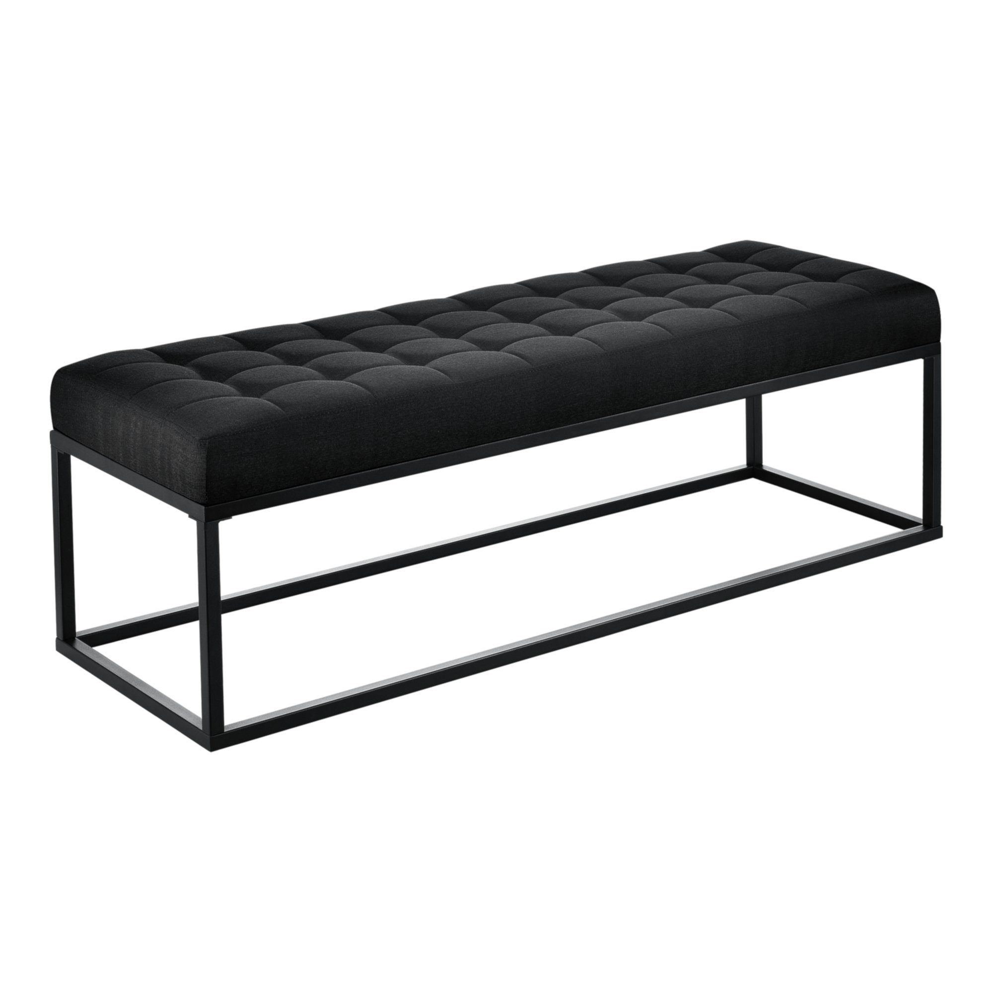 pro.tec Polsterbank, »Salta« Sitzbank Metall 120 x 40 x 38 cm Schwarz