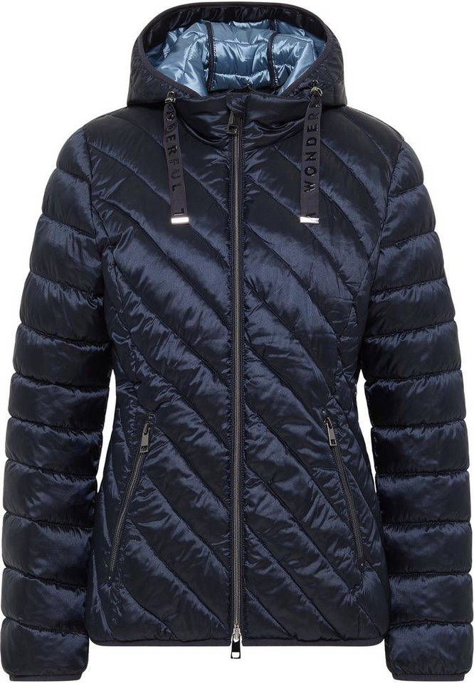 Barbara Lebek Steppjacke Barbara Lebek Damen Winterjacke - dunkelblau 38  (1-St)