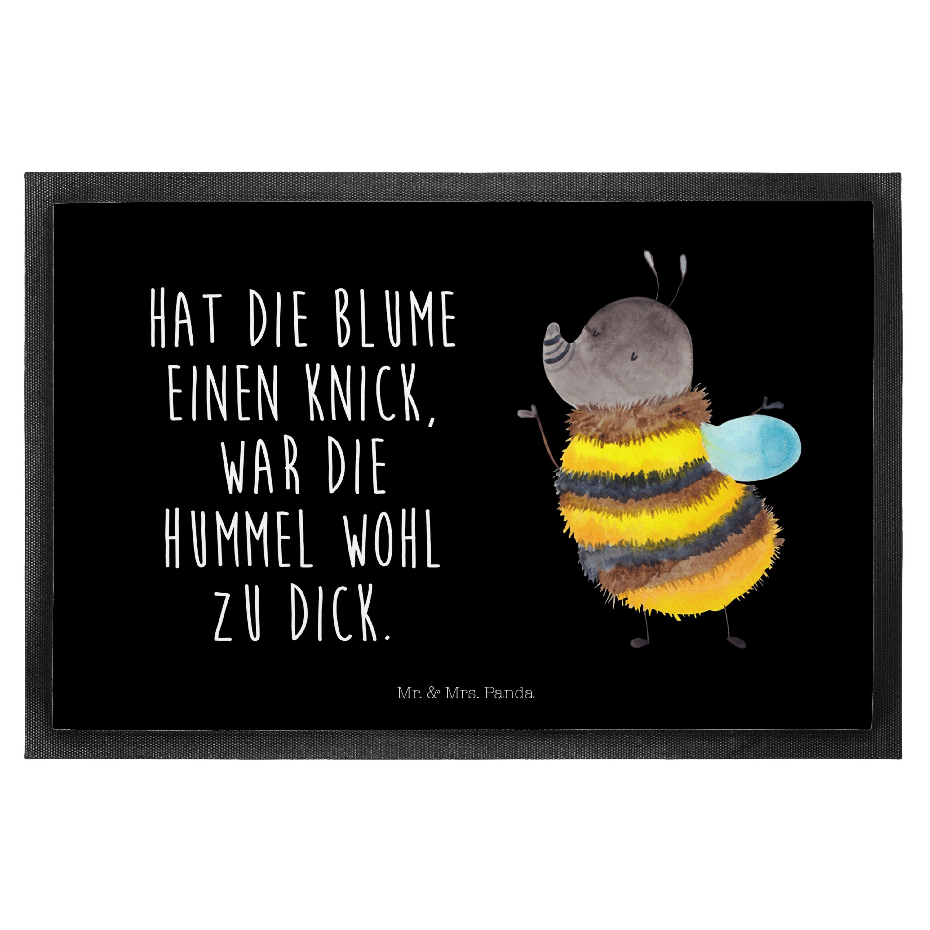 Mr. & Mrs. Panda Fußmatte Hummel flauschig Schwarz Geschenk