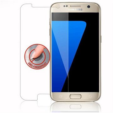 Cadorabo Schutzfolie Samsung Galaxy S7, (1-St), Schutzglas Panzer Folie (Tempered) Display-Schutzglas mit 3D Touch