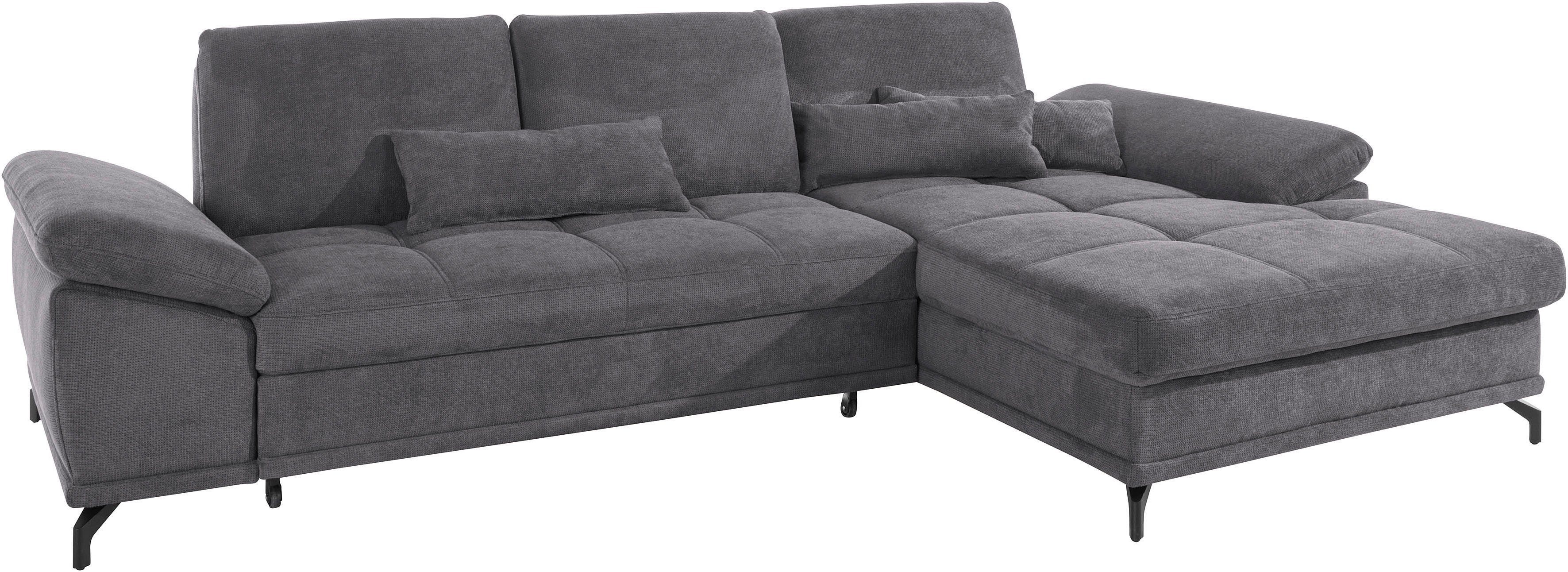 Places of Style Ecksofa Costello L-Form, B: 301 cm mit Sitztiefen-, Armteil günstig online kaufen