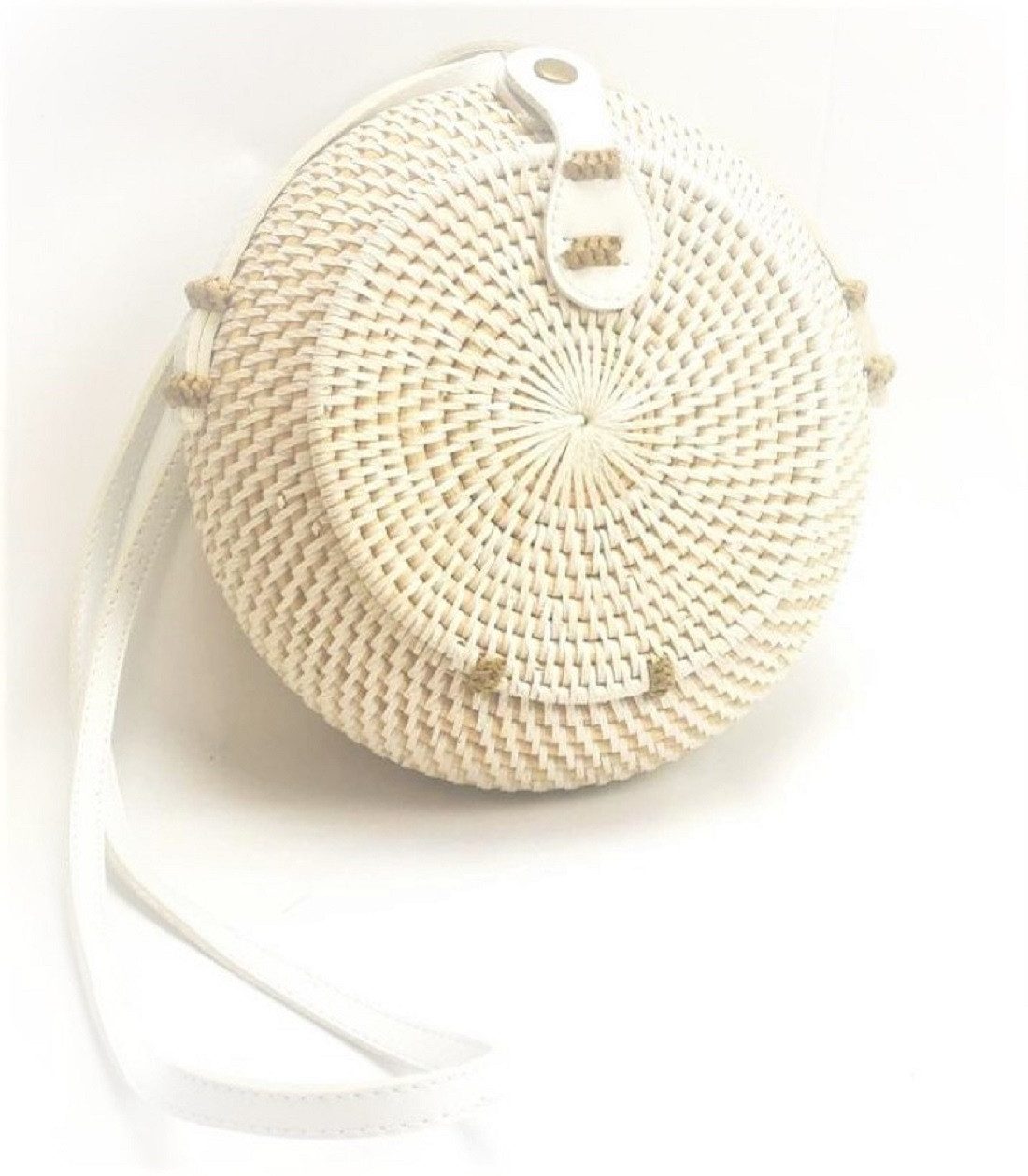AMBIENTE-LEBENSART.DE Umhängetasche Damen Handtasche Crossbody Rattan Tasche Bali
