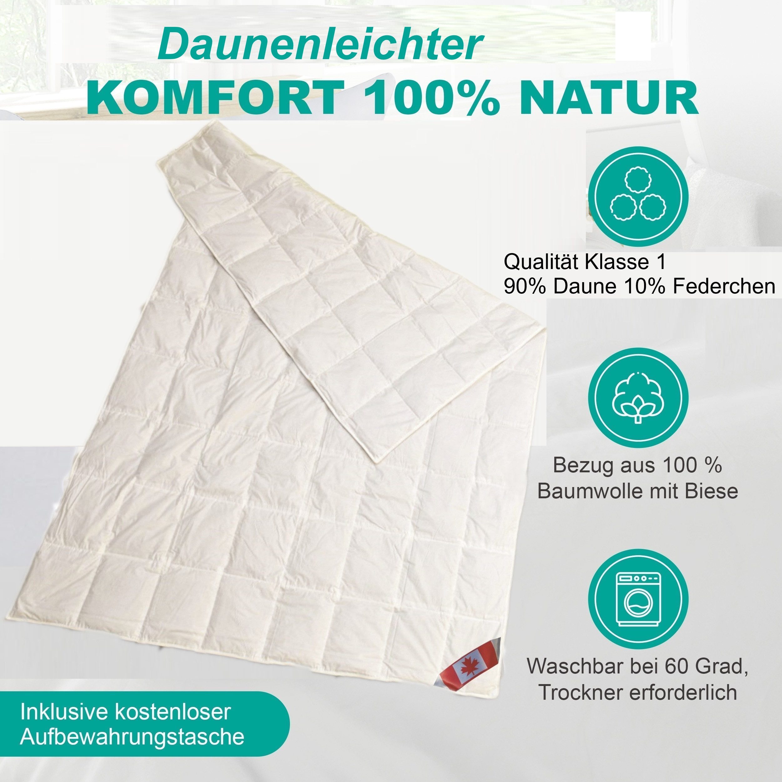 Canada Sommerbettdecke Canada Dreams Luxus Sommerdecke günstig online kaufen