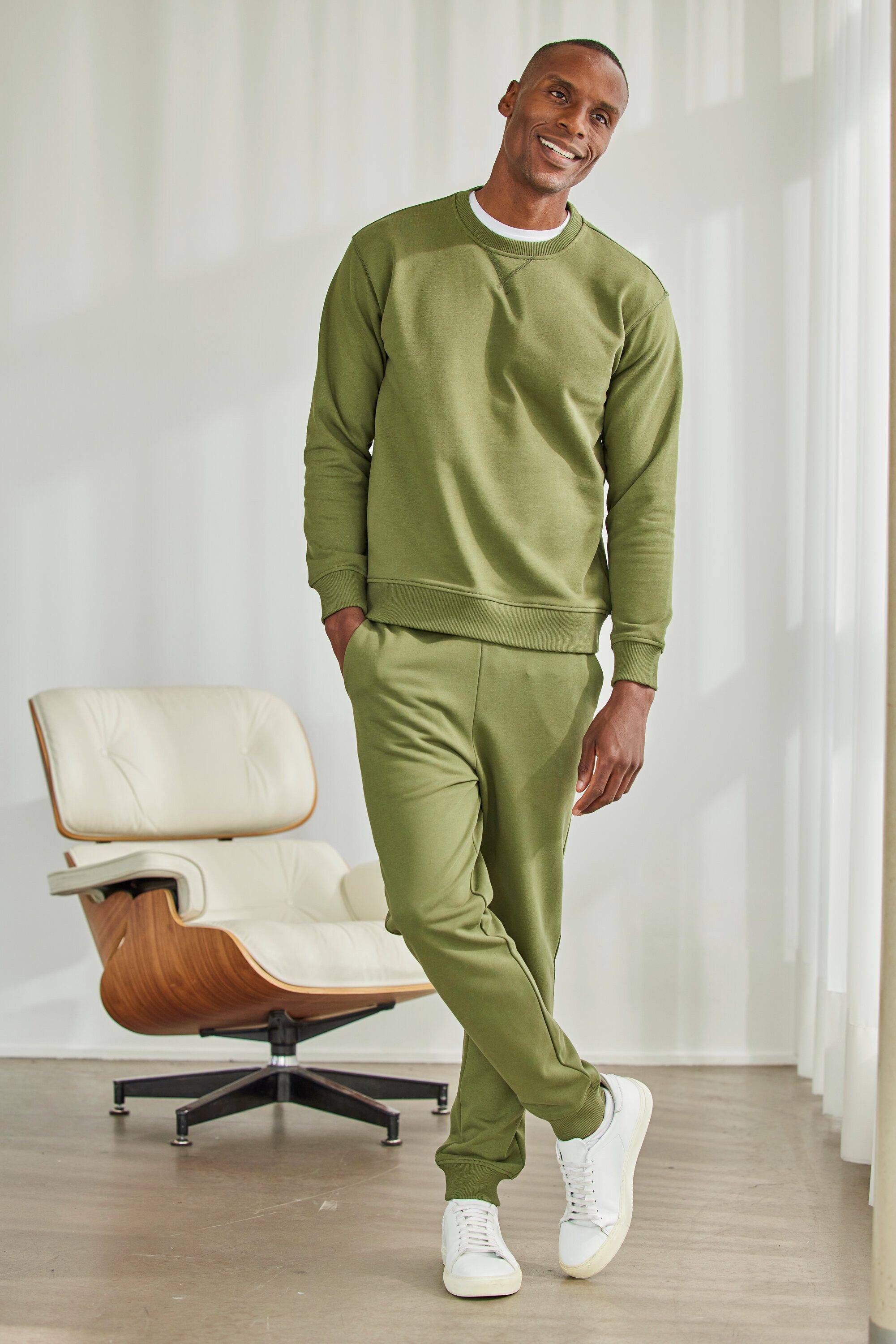 FALKE Sweathose Sweathose mit Bio-Baumwolle (1-tlg) mit Bio-Baumwolle