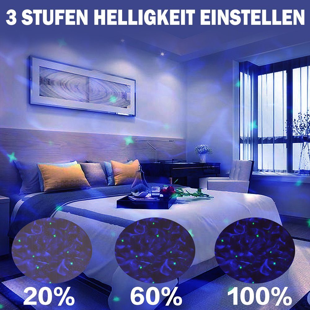 Nachtlicht Projector, Licht, Sprachsteuerung, Dimmbares Zeitschaltuhr Projektor,LED LED Sternenhimmel Laybasic Galaxy Weiß-1 Bluetooth-Lautsprecher, Nachtlicht