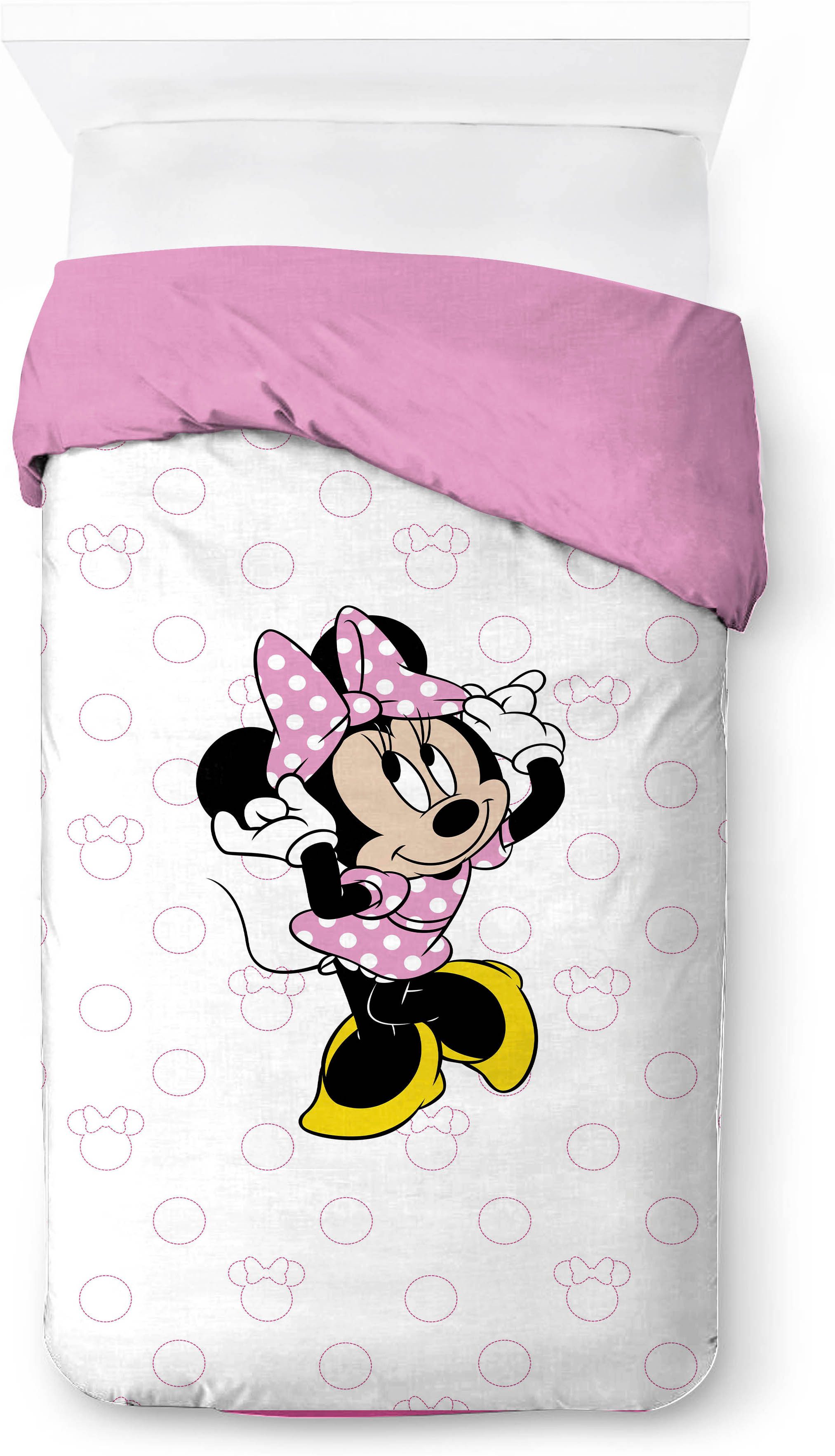 Disney Kinderbettwäsche Disney Minnie Mouse XOXO, Linon, 2 teilig, 100% Baumwolle – Bild 3 von 5