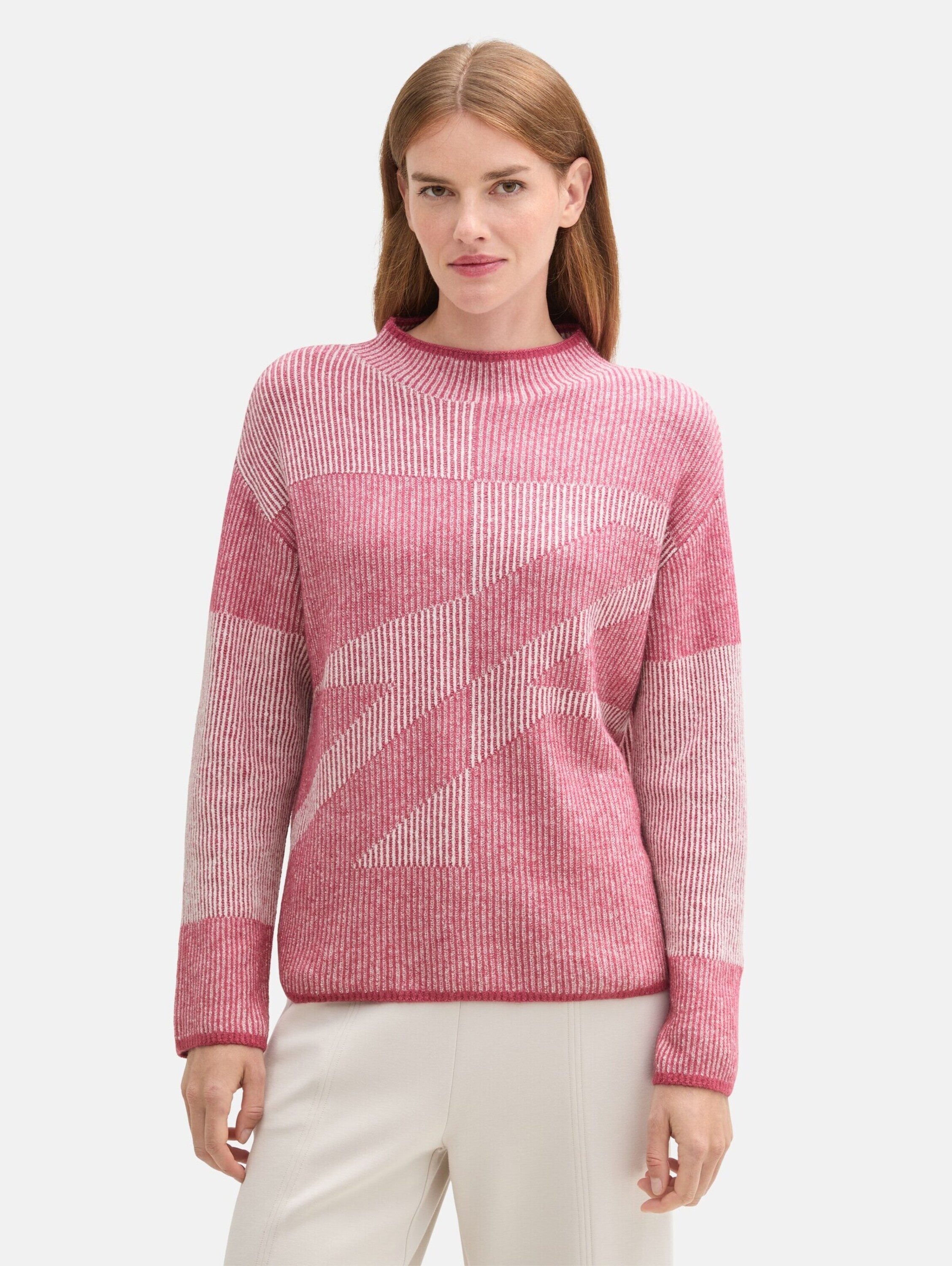 TOM TAILOR Rundhalspullover (1-tlg) Plain/ohne Details