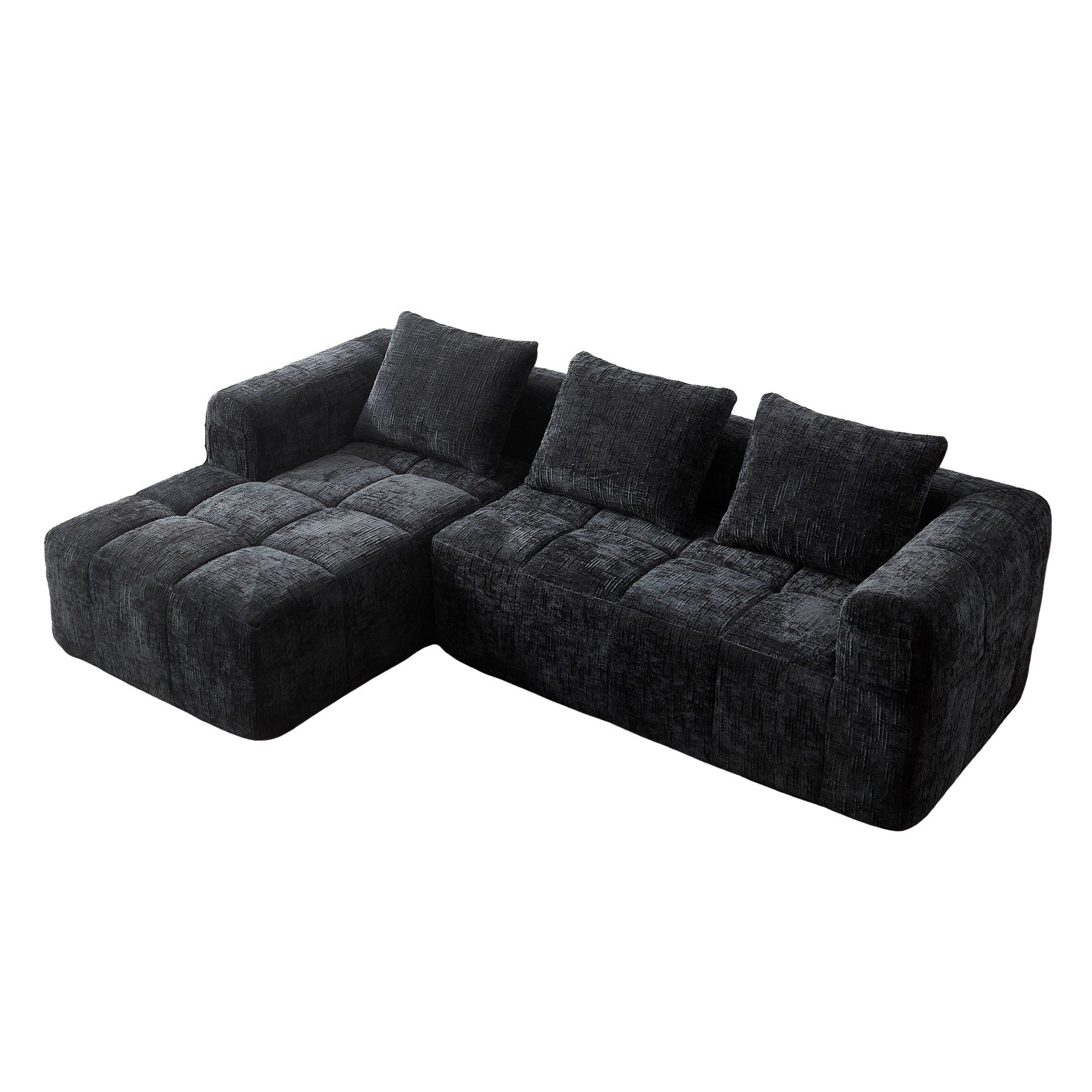 LVHOM Ecksofa Modulares Chaiselongue-Sofa-Set(Polsterliege+Doppelsofa), sep günstig online kaufen