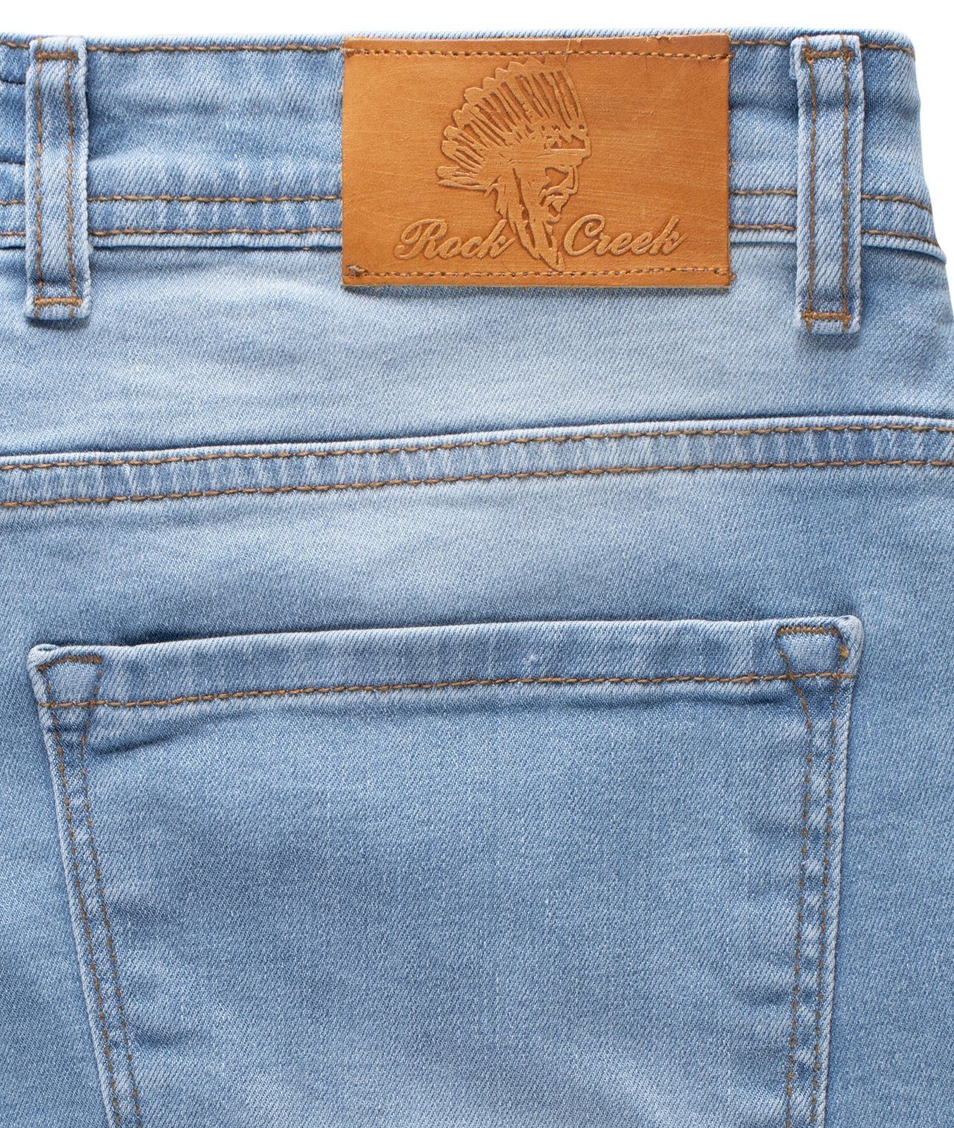 Rock Creek Jeansshorts Herren Shorts Denim Blau RC-2359