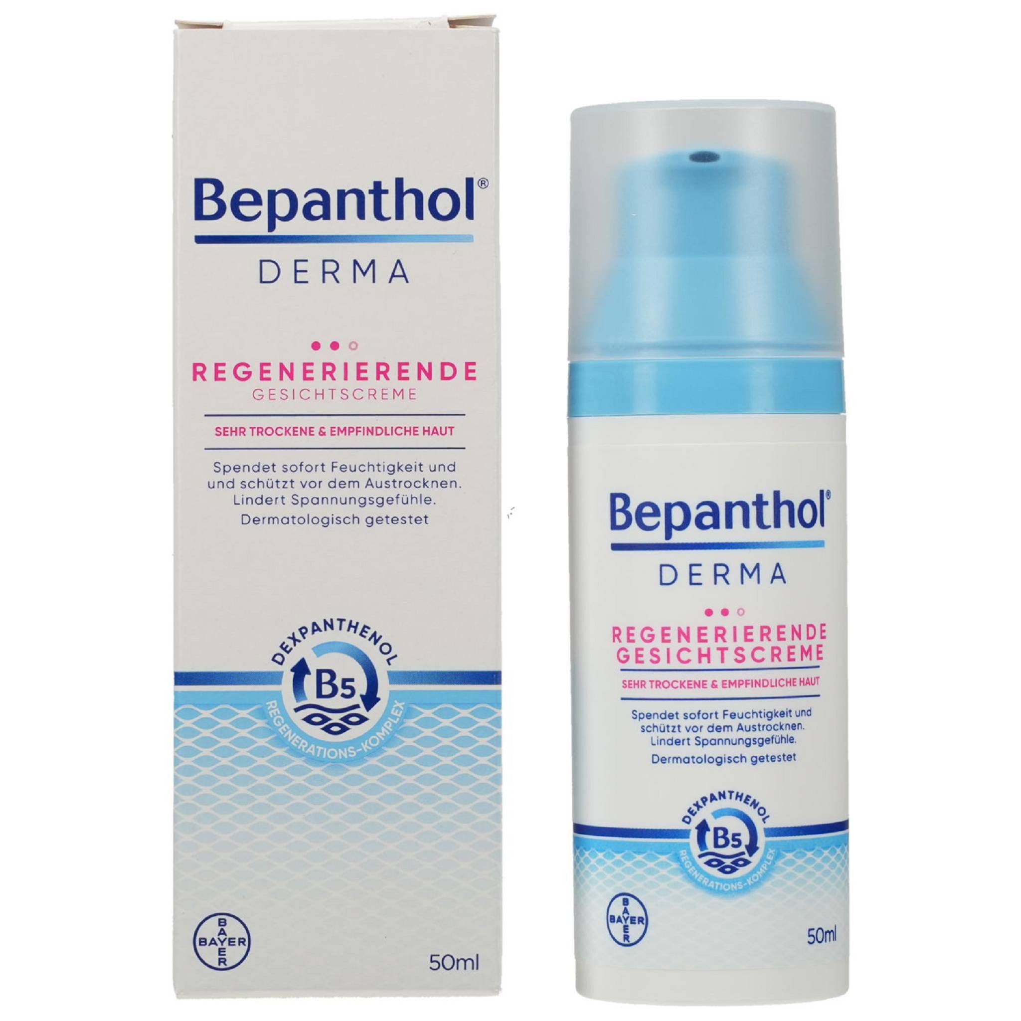 Bepanthol Getönte Gesichtscreme Derma regenerierende Gesichtscreme 50ml PZN 16529814