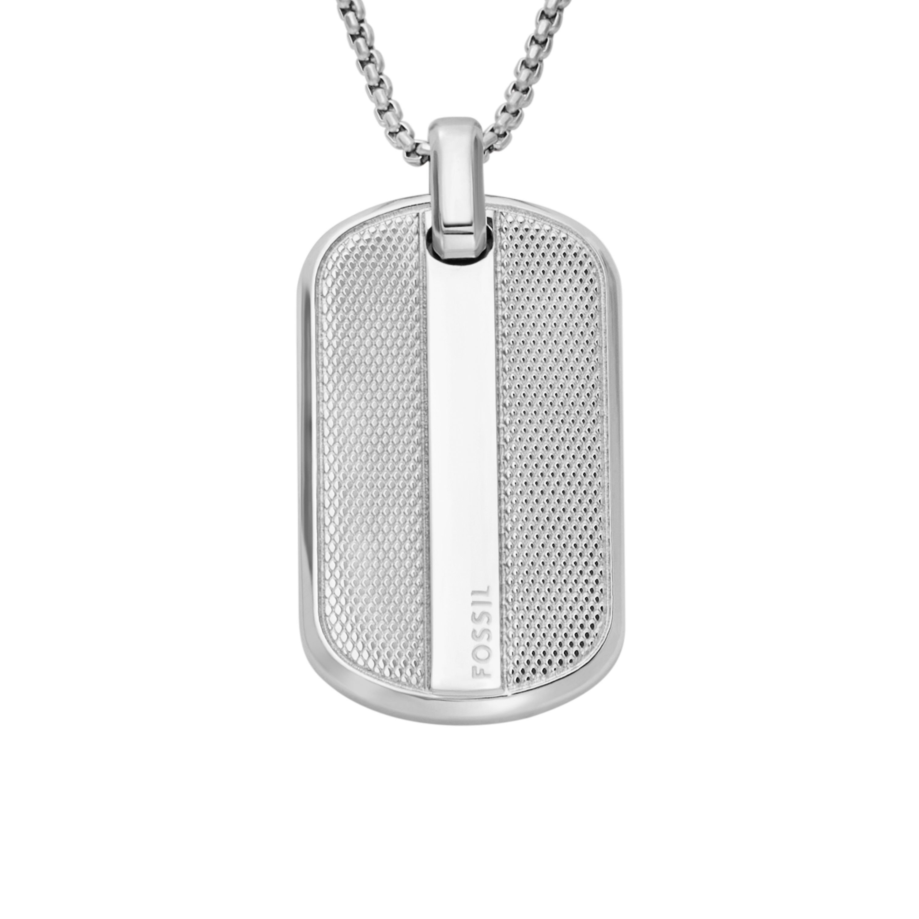 Fossil Kette mit Anhänger Schmuck Geschenk Edelstahl KNOX, JF04882040