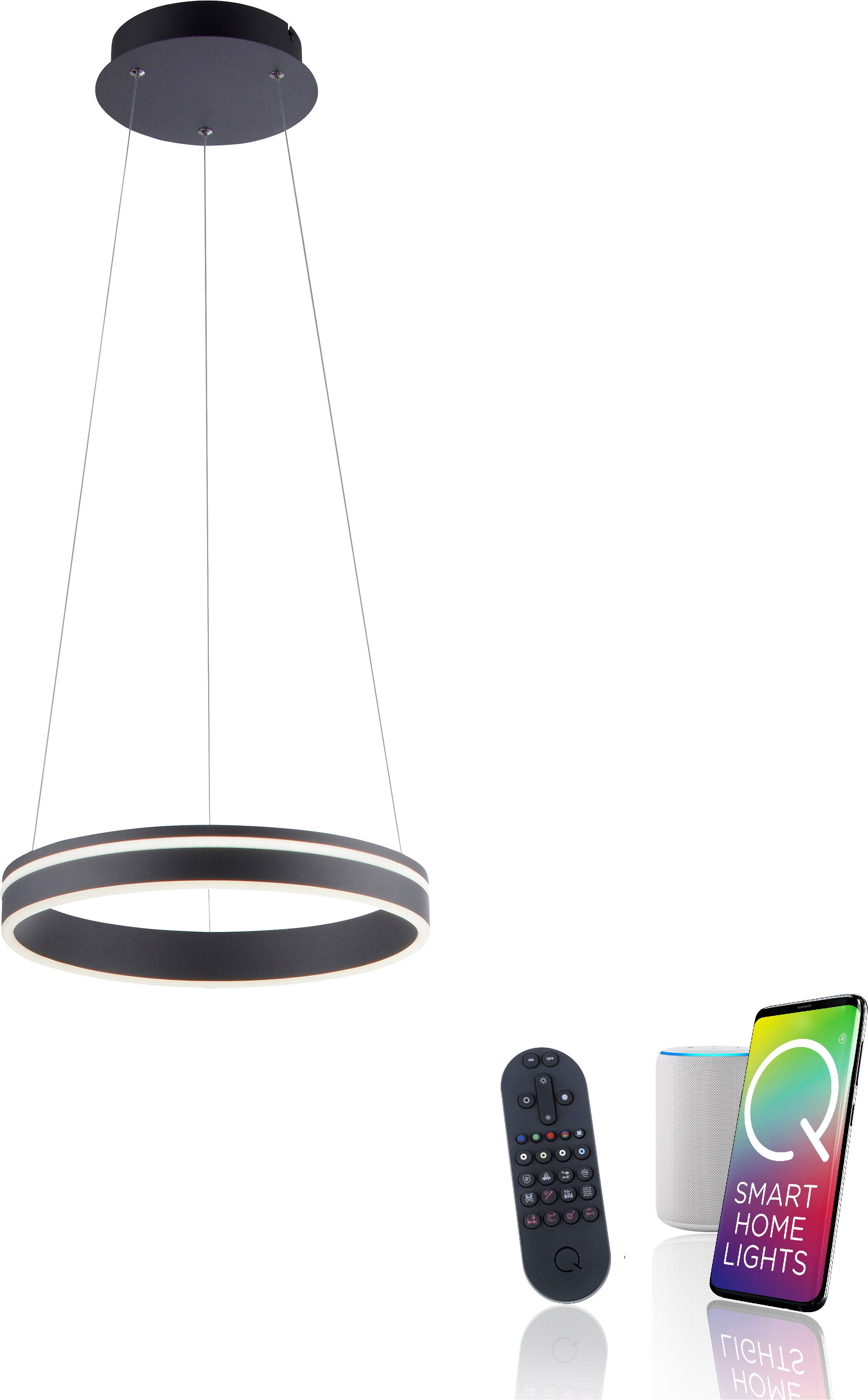 Neuhaus Q SMART HOME LIGHTS LED Pendelleuchte Q-VITO, Smart Home, LED fest integriert, warmweiß - kaltweiß