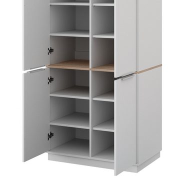 Vicco Kleiderschrank Schrank Betti 72x179 cm Weiß Sonoma