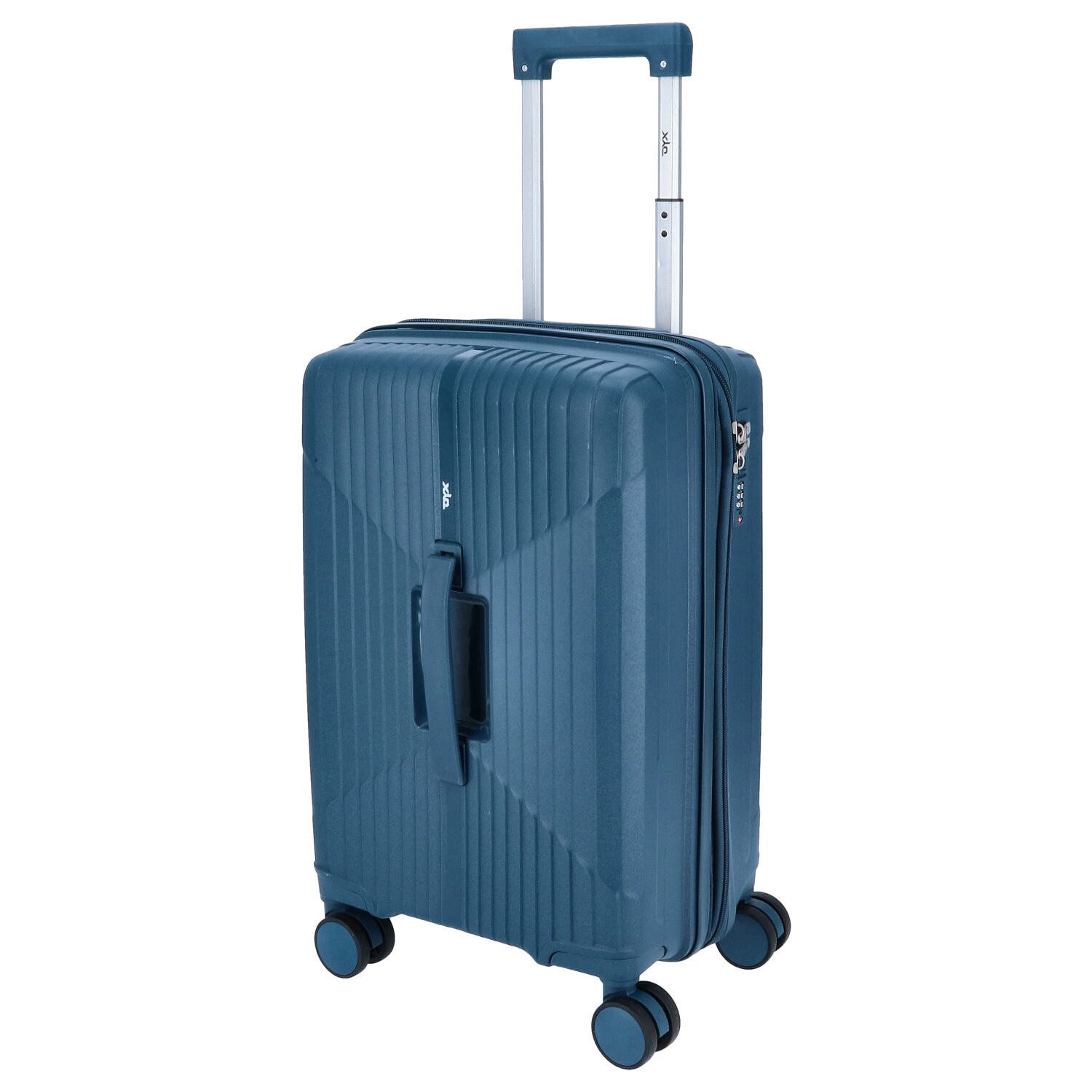 DYX Koffer DYX 4-Rad Trolley S 56 cm New York petrol, 4 Rollen Rollen