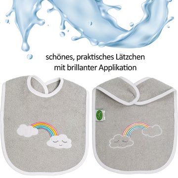 Smithy Lätzchen Babylatz Regenbogen Wolke, (1-St), made in Europe