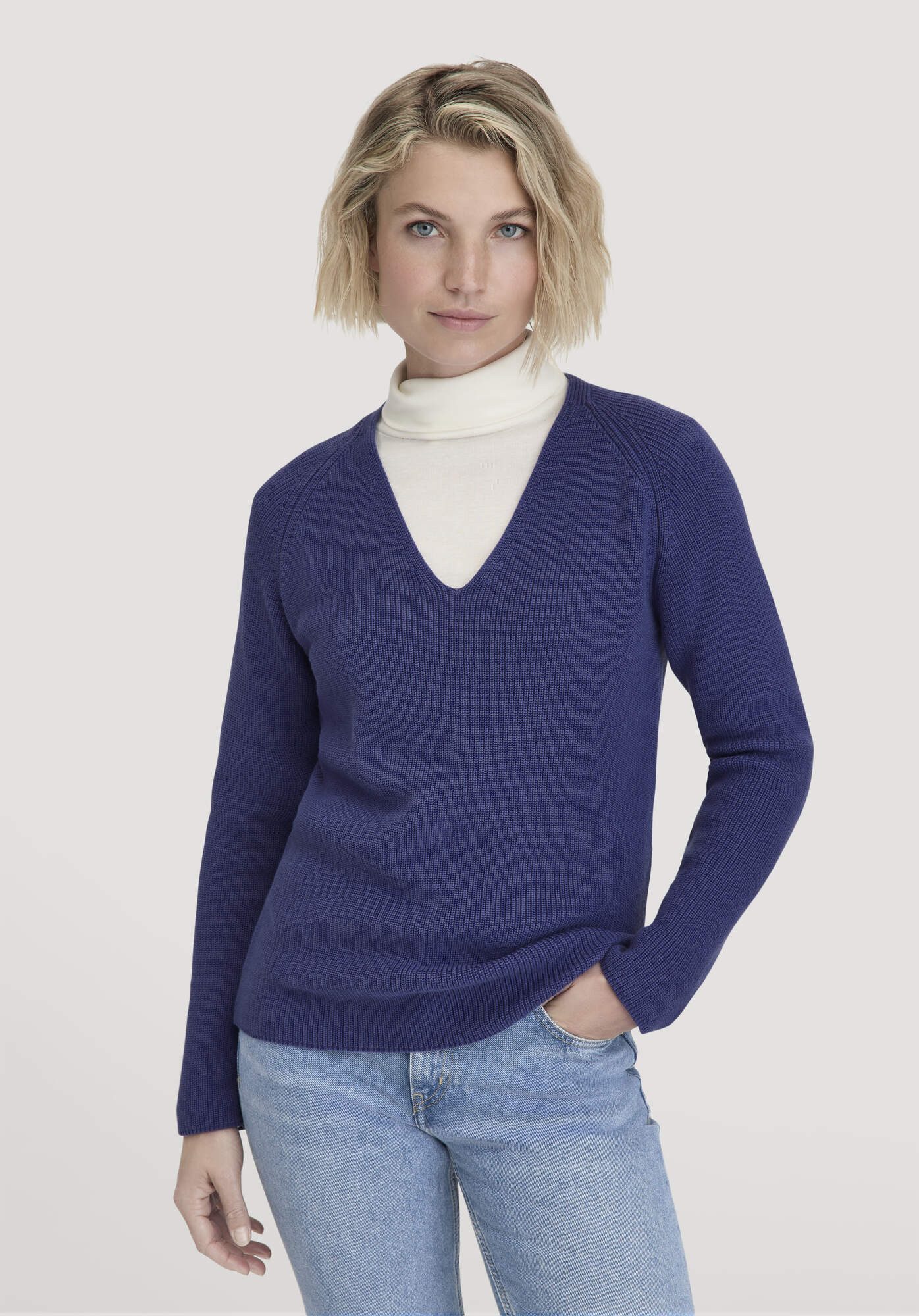Hessnatur Strickpullover Regular aus reiner Bio-Baumwolle (1-tlg) günstig online kaufen