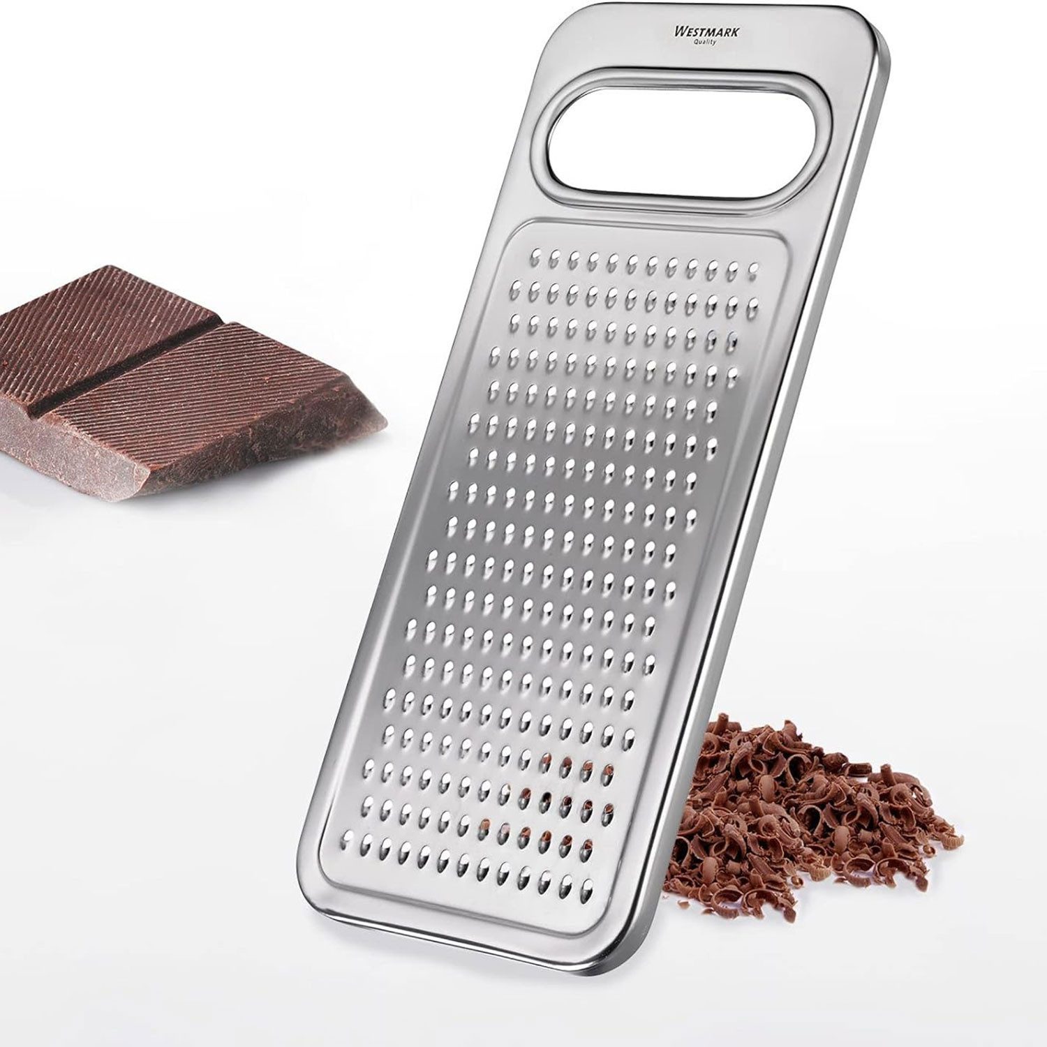 WESTMARK Multireibe Fein, Rostfreier Edelstahl, Steel, Silber, Gemüse- und Rohkostreibe, Edelstahl