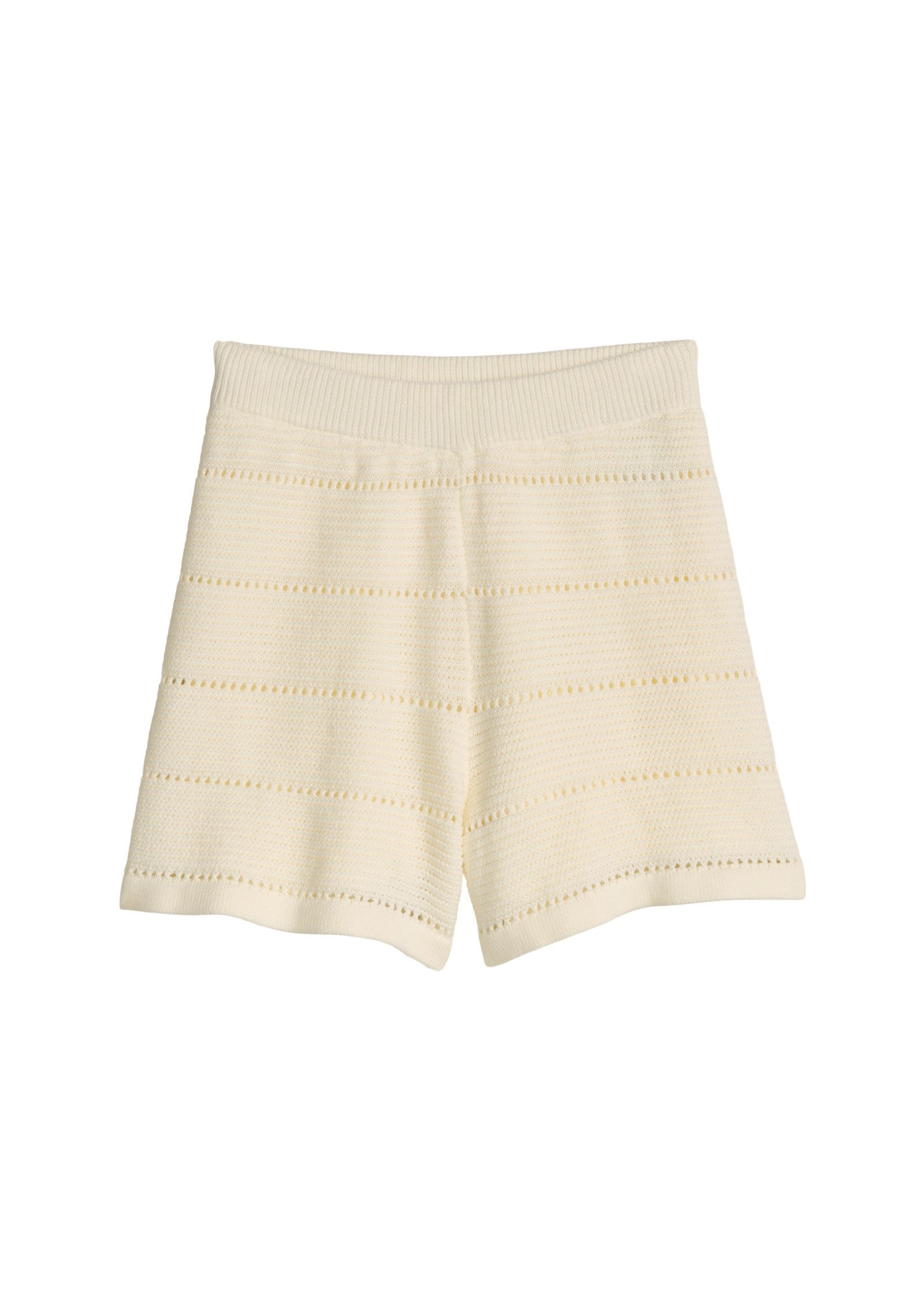 Shorts mit Lochstrickmuster