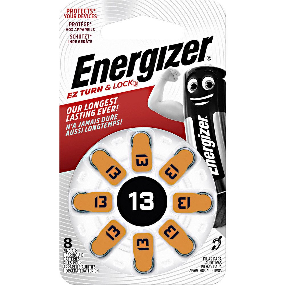 Energizer Energizer Knopfzelle ZA13 1.4 V 8 St. 280 mAh Zink-Luft Hearing Aid PR Knopfzelle