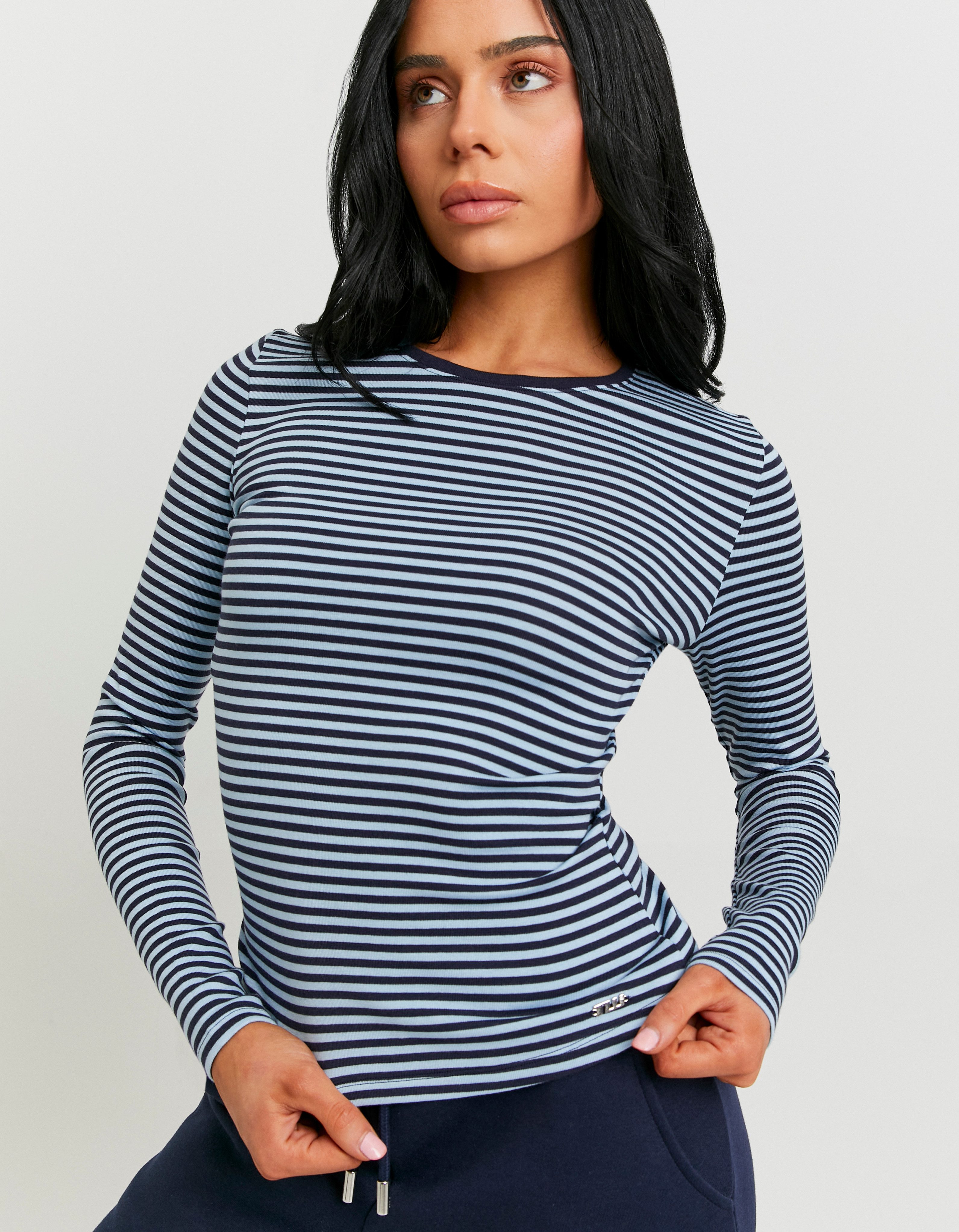 Tally Weijl Langarmshirt STSCOBELGI Baumwollmischung, Basic Longsleeve mit günstig online kaufen