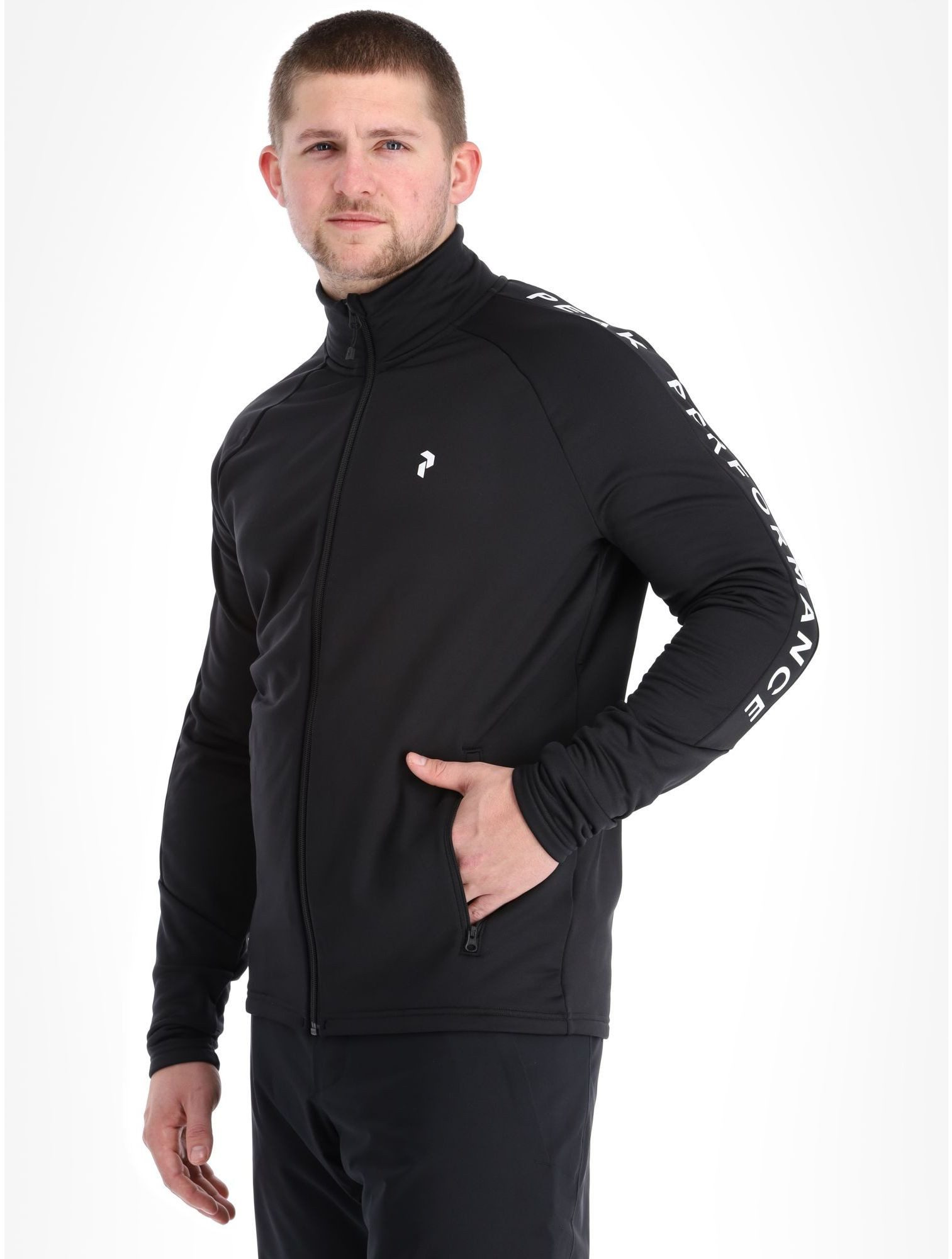 Trekkingjacke M Rider Mid Zip Jacket - BLACK/BLACK *