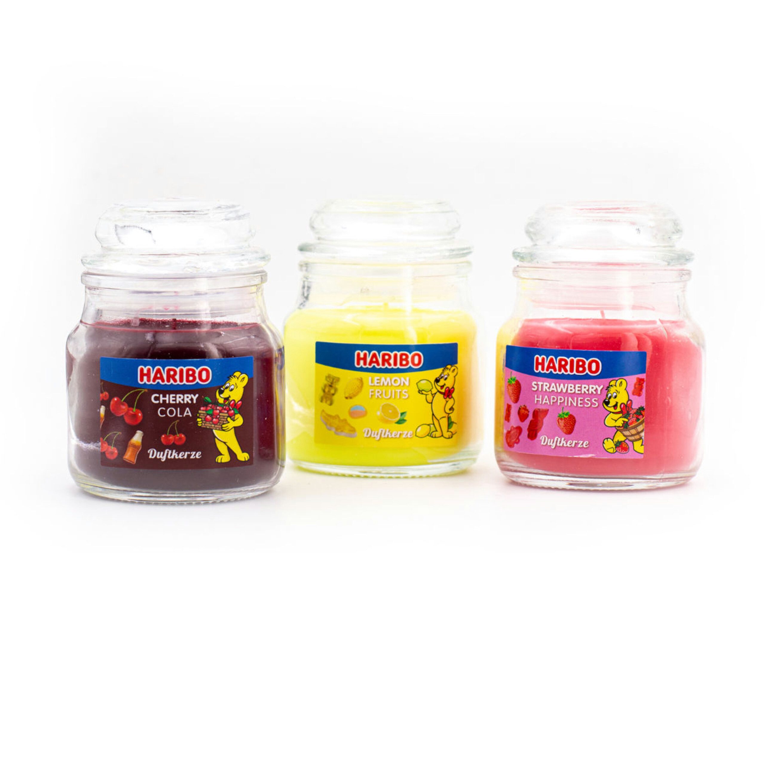 HARIBO Duftkerze Haribo™ Duftkerzen Geschenkset (3-tlg), Frucht Power – Bild 3 von 5