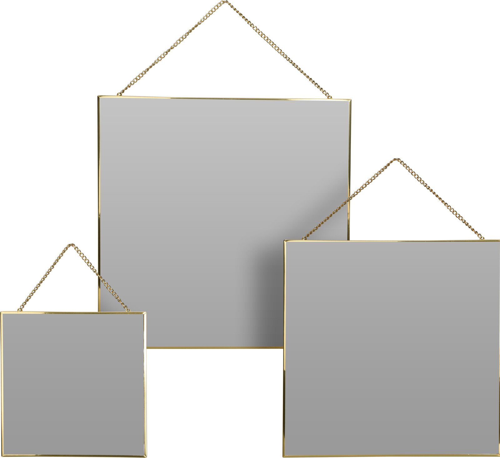 Koopman Wandspiegel Gold (3-St), Spiegel, Dekorativ, günstig online kaufen