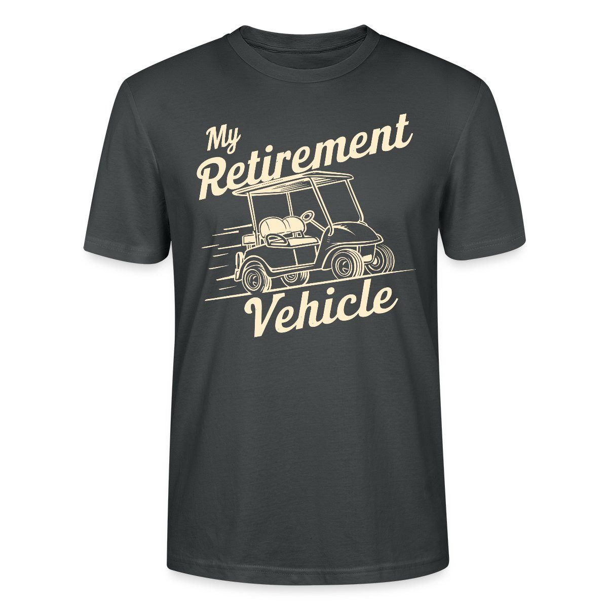 Spreadshirt T-Shirt My Retirement Vehicle Lustiges Golfcart Motiv Unisex Bio T-Shirt (1-tlg)