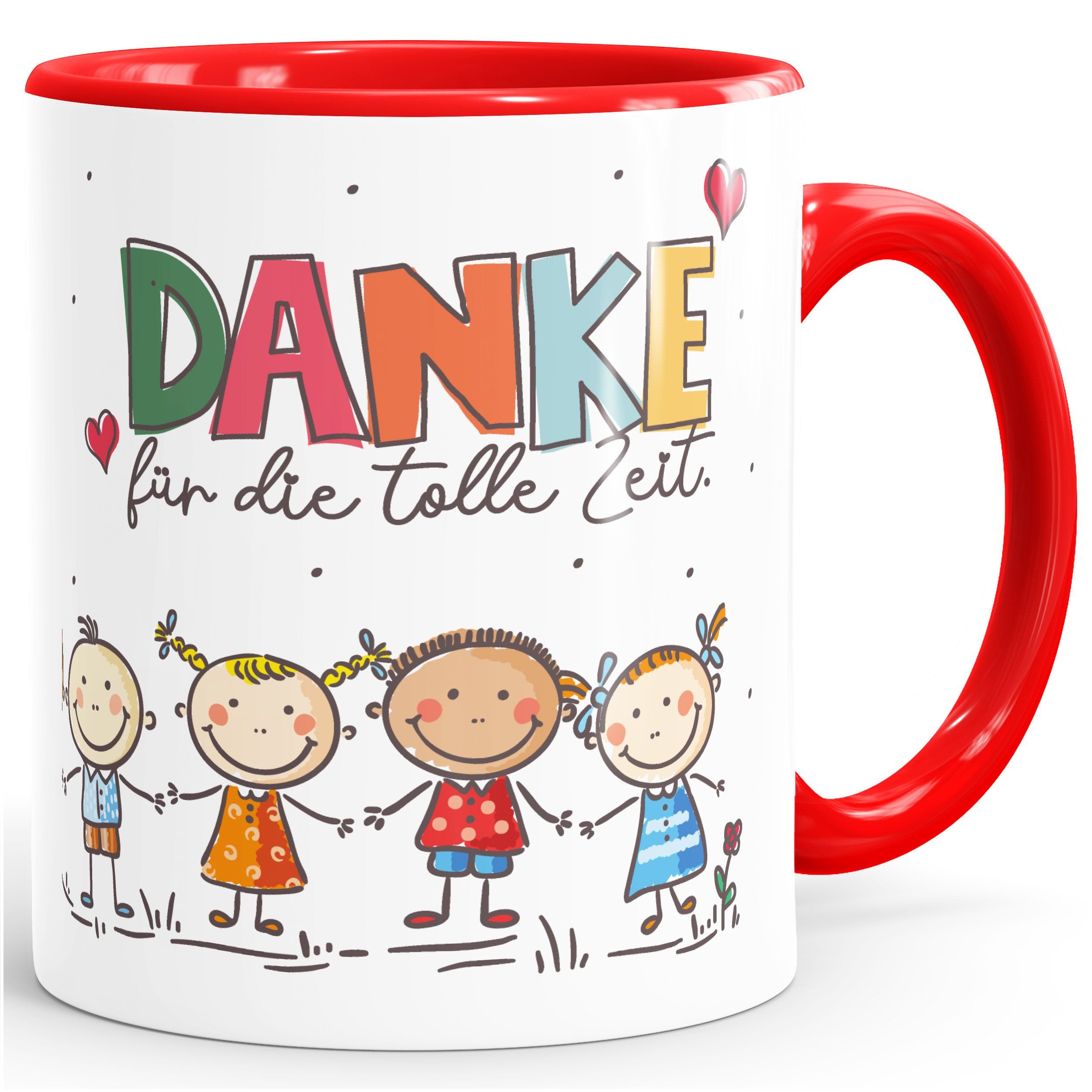 SpecialMe Tasse Kaffee-Tasse Danke Erzieherin Herz kleines Geschenk Abschied Spruch, Keramik