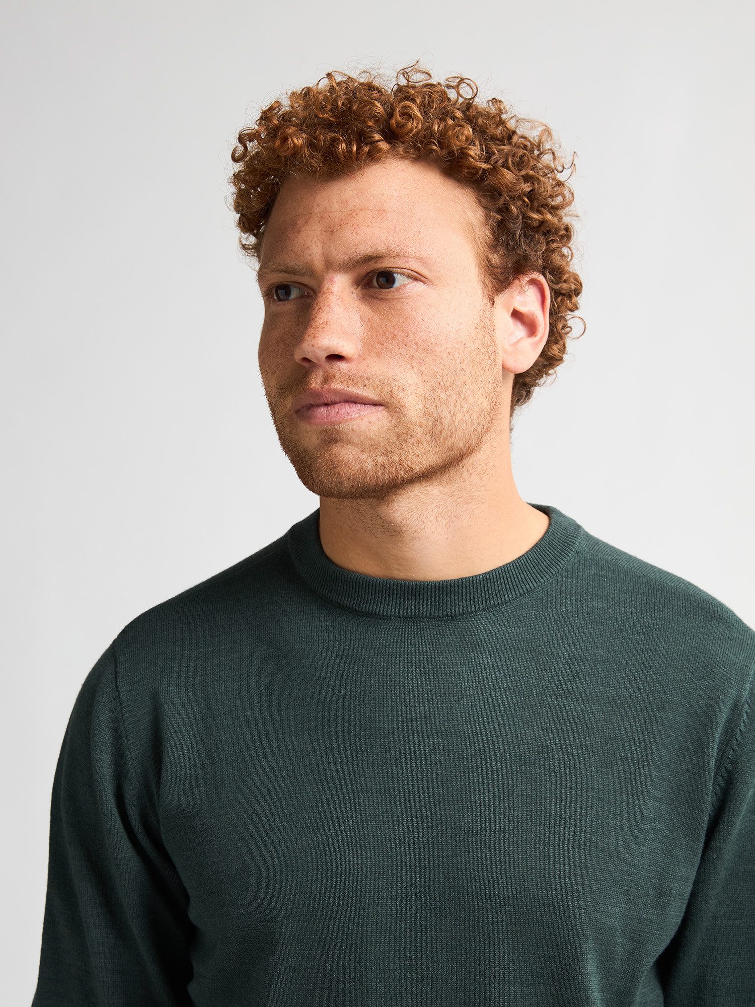 Petrol Industries Rundhalspullover Materialmix mit Baumwollanteil