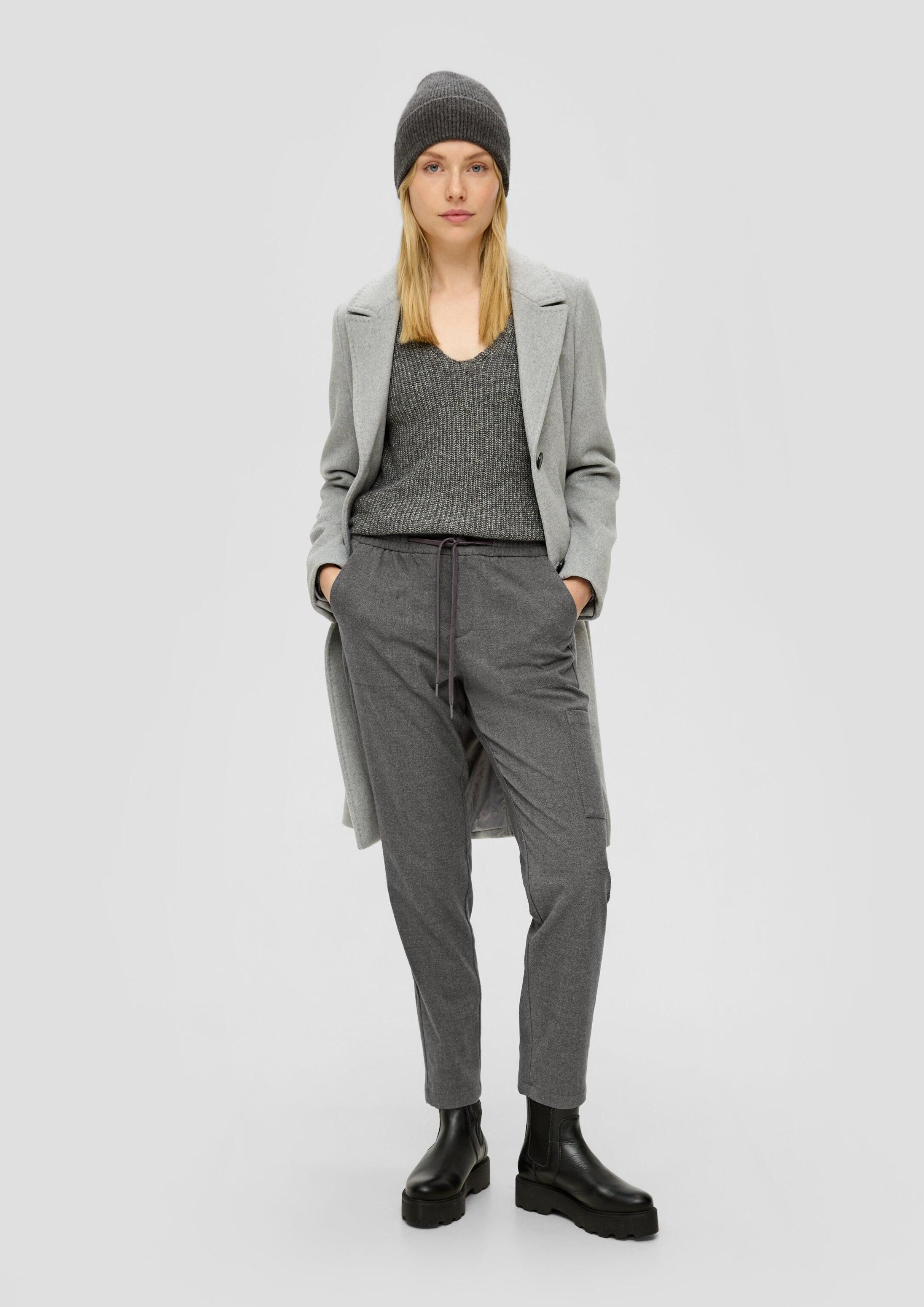 s.Oliver Chinos Hose Relaxed: Twill-Hose mit Tapered Leg