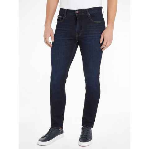 Tommy Hilfiger 5-Pocket-Jeans SLIM BLEECKER PSTR mit Tommy Hilfiger Leder-Batch am hinteren Bundabschluss