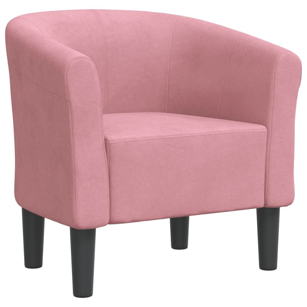 vidaXL Sessel Clubsessel Rosa Samt (1-St) günstig online kaufen