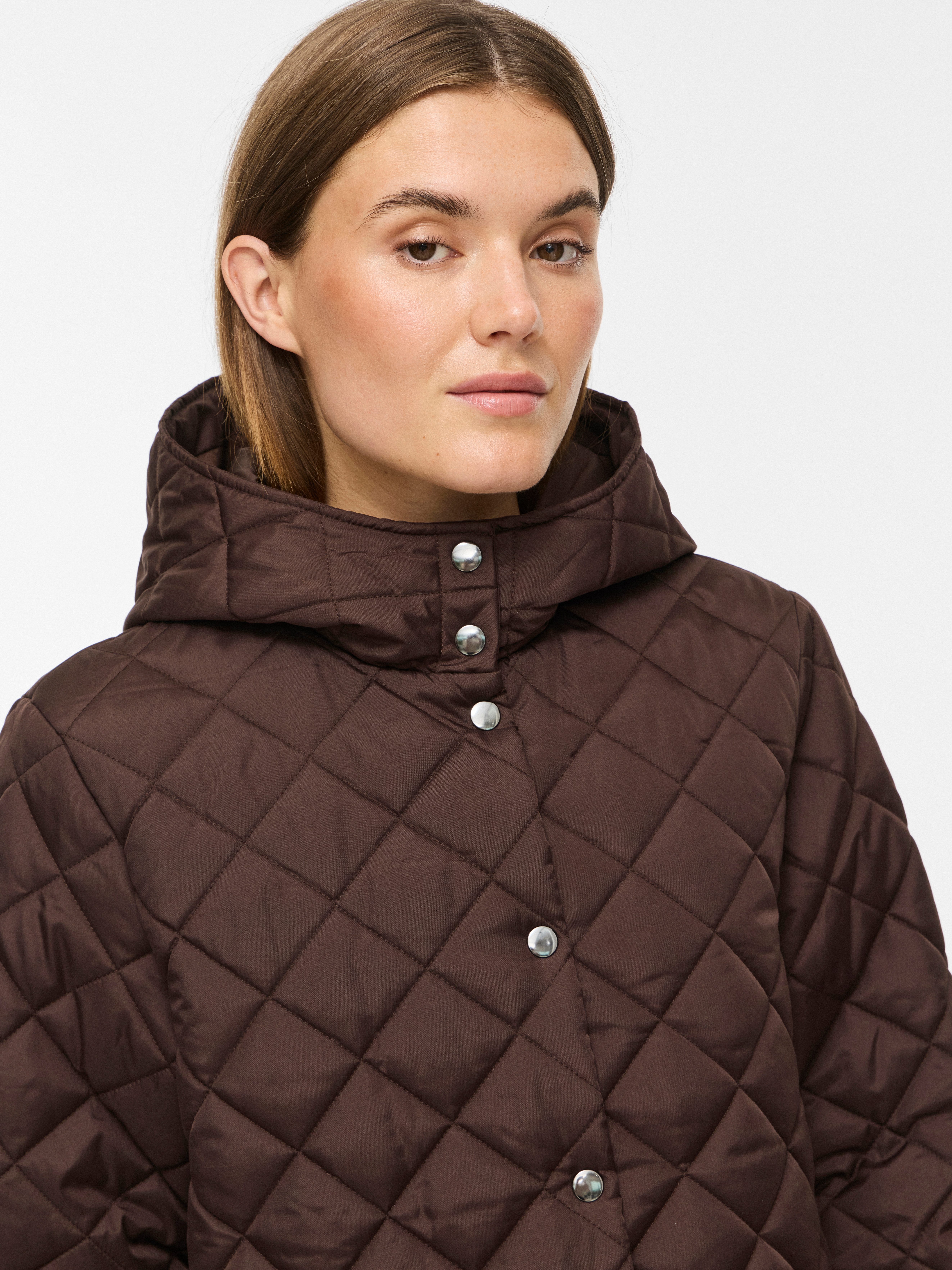 Vila Steppjacke VITATE L/S HOODED JACKET - NOOS Kunstfaser