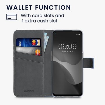 kwmobile Handyhülle Wallet Case für Oppo A74 (5G) / A54 (5G), Hülle mit Ständer Kartenfächer - Handyhülle