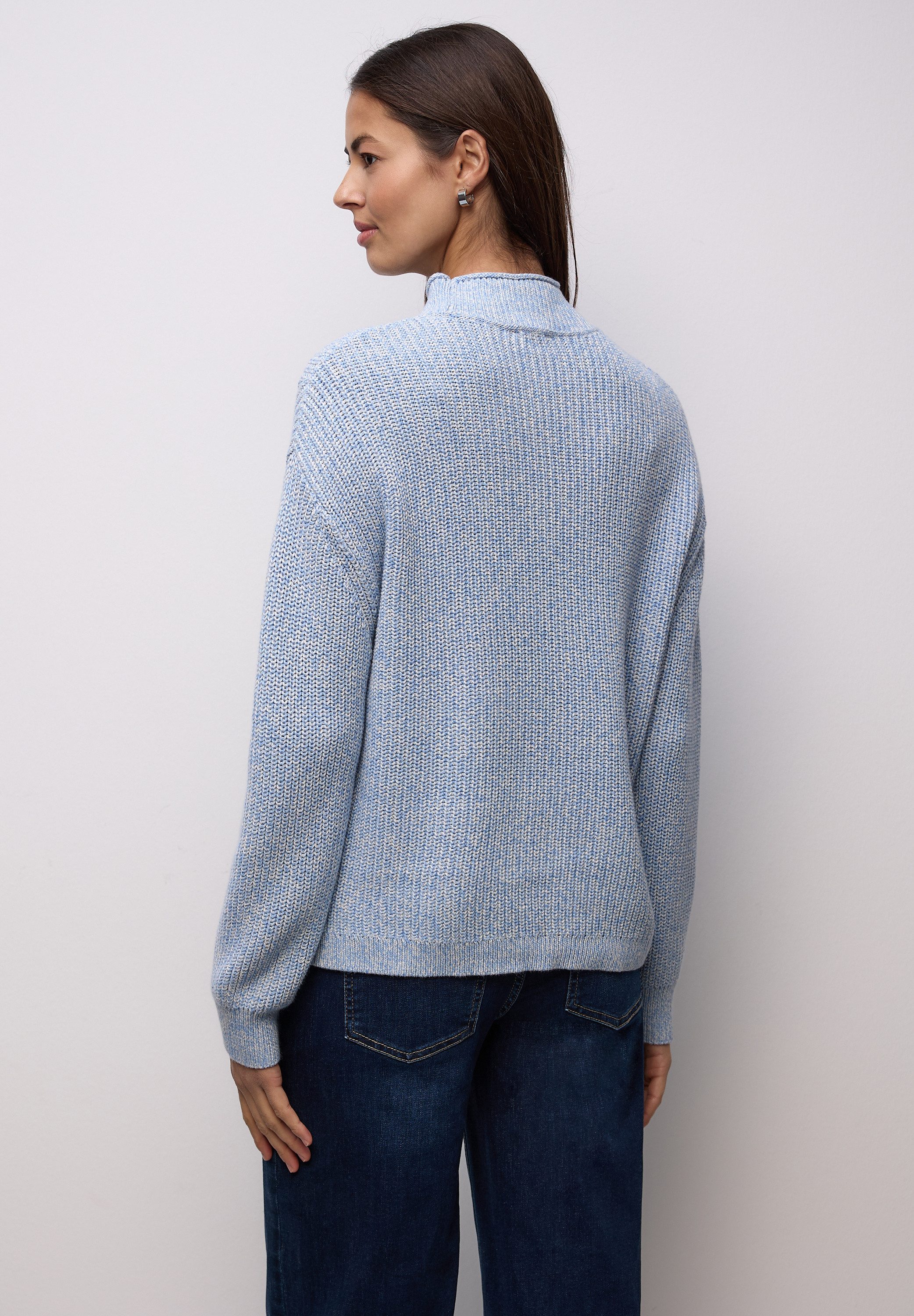 STREET ONE Strickpullover Turtleneck- Kragen mit Rollkante