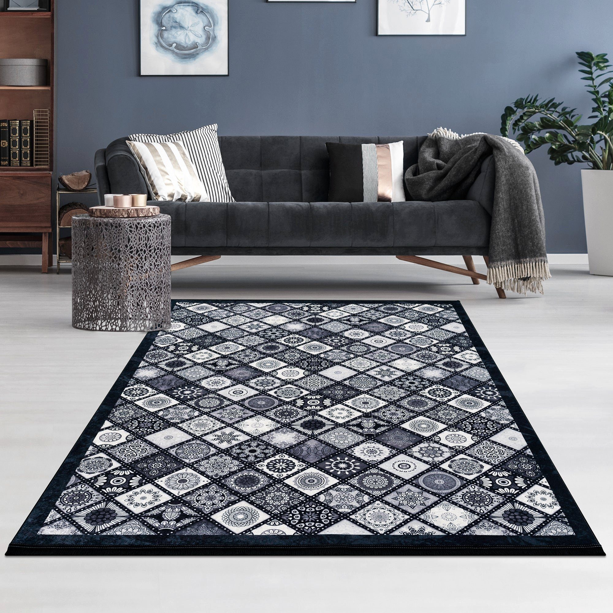 Teppich Premium-1715, TEPPIA, Höhe: 6 mm, Wohnzimmerteppich Teppichläufer  Küchenteppich Rutschfest