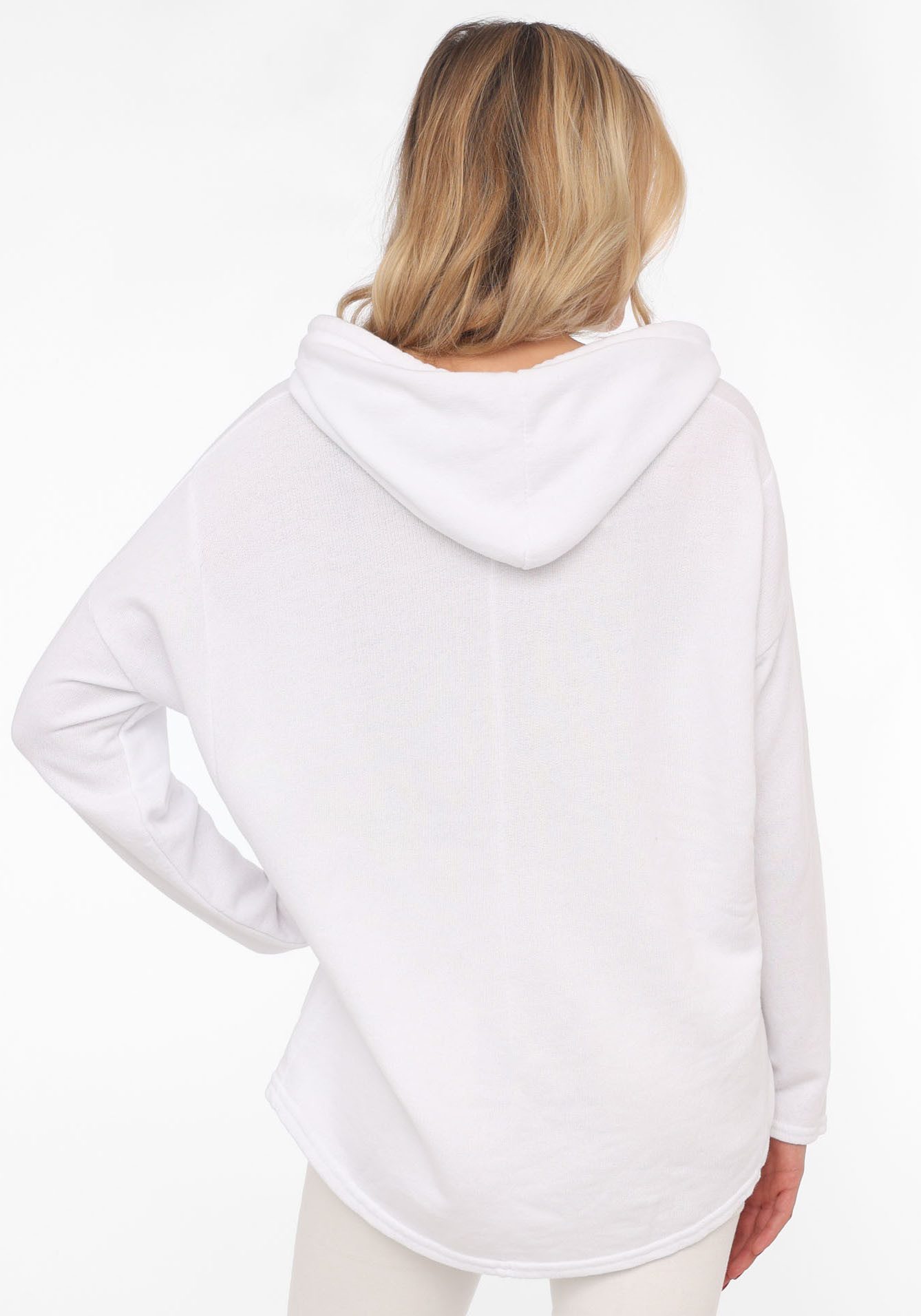 Zwillingsherz Hoodie "Moin" Kapuze, Kordelzug, Langarm, maritimer Schriftzug